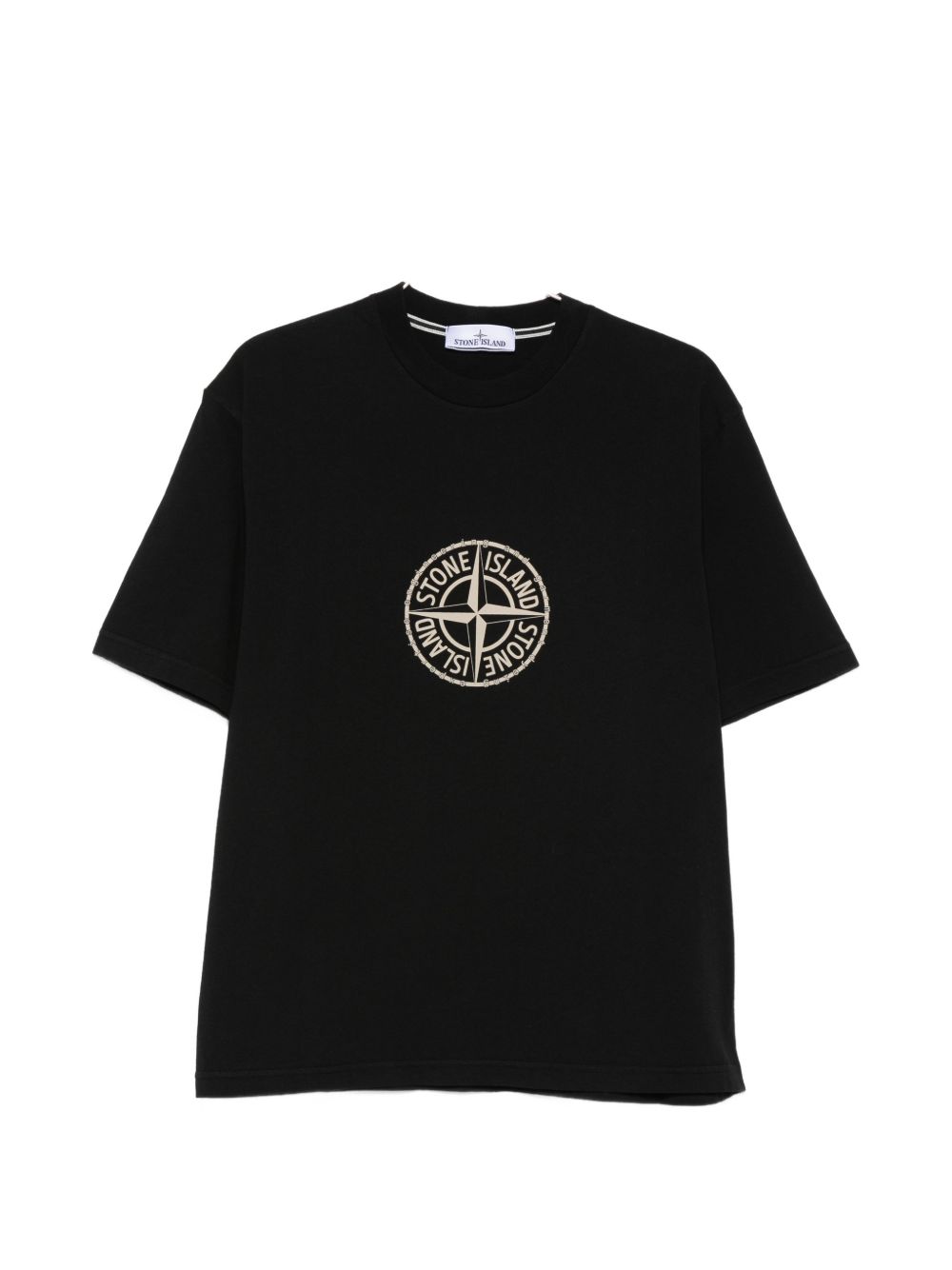 Logo-Print T-Shirt Stone island – Гарантія оригінальності – боковий вид