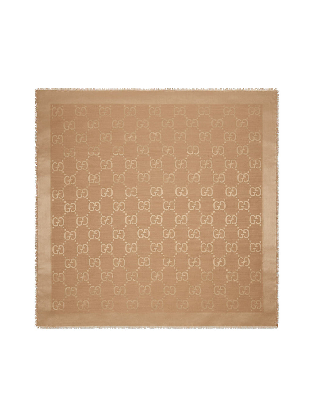 Оригінальна Jacquard Wool And Silk Shawl With Gg Pattern Gucci – боковий вид