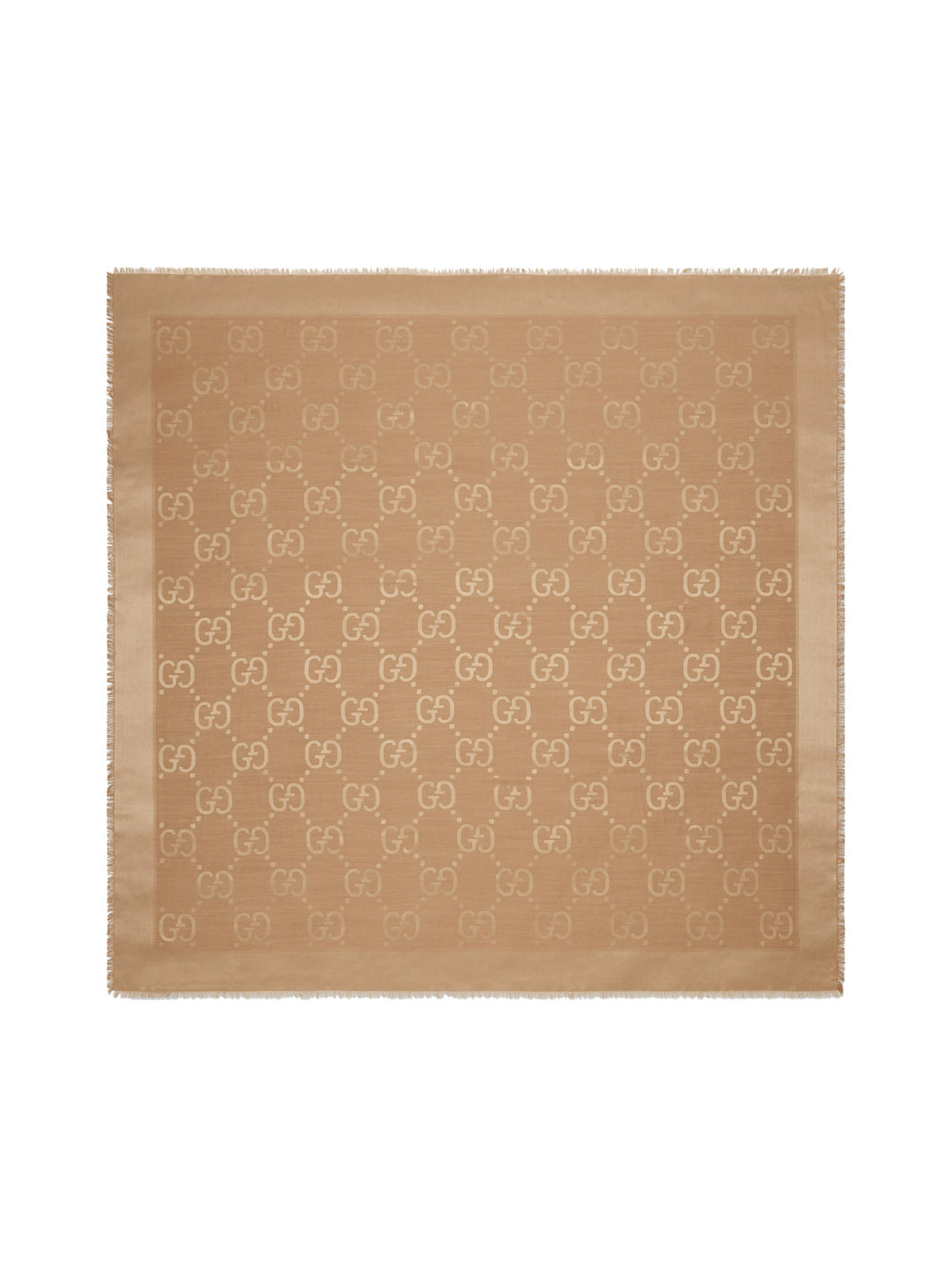 Оригінальна Jacquard Wool And Silk Shawl With Gg Pattern Gucci – боковий вид