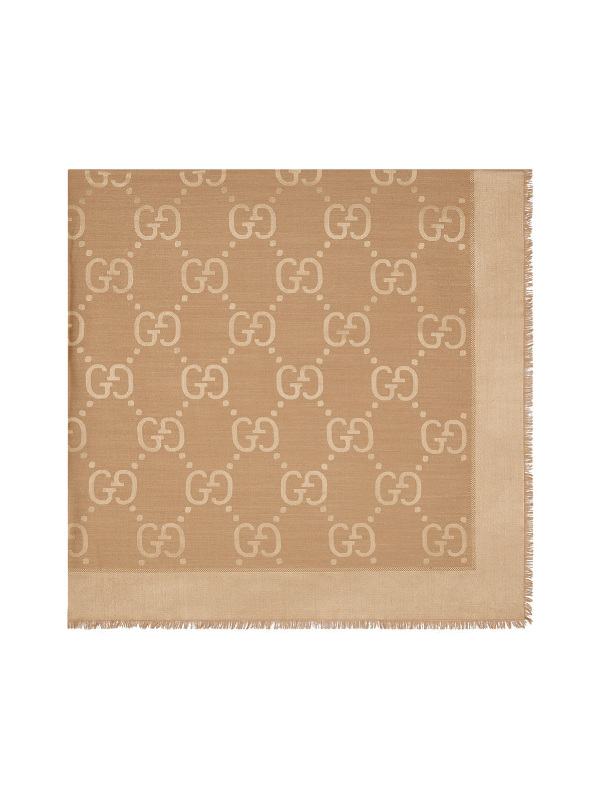 Оригінальна Jacquard Wool And Silk Shawl With Gg Pattern Gucci – детальний вид