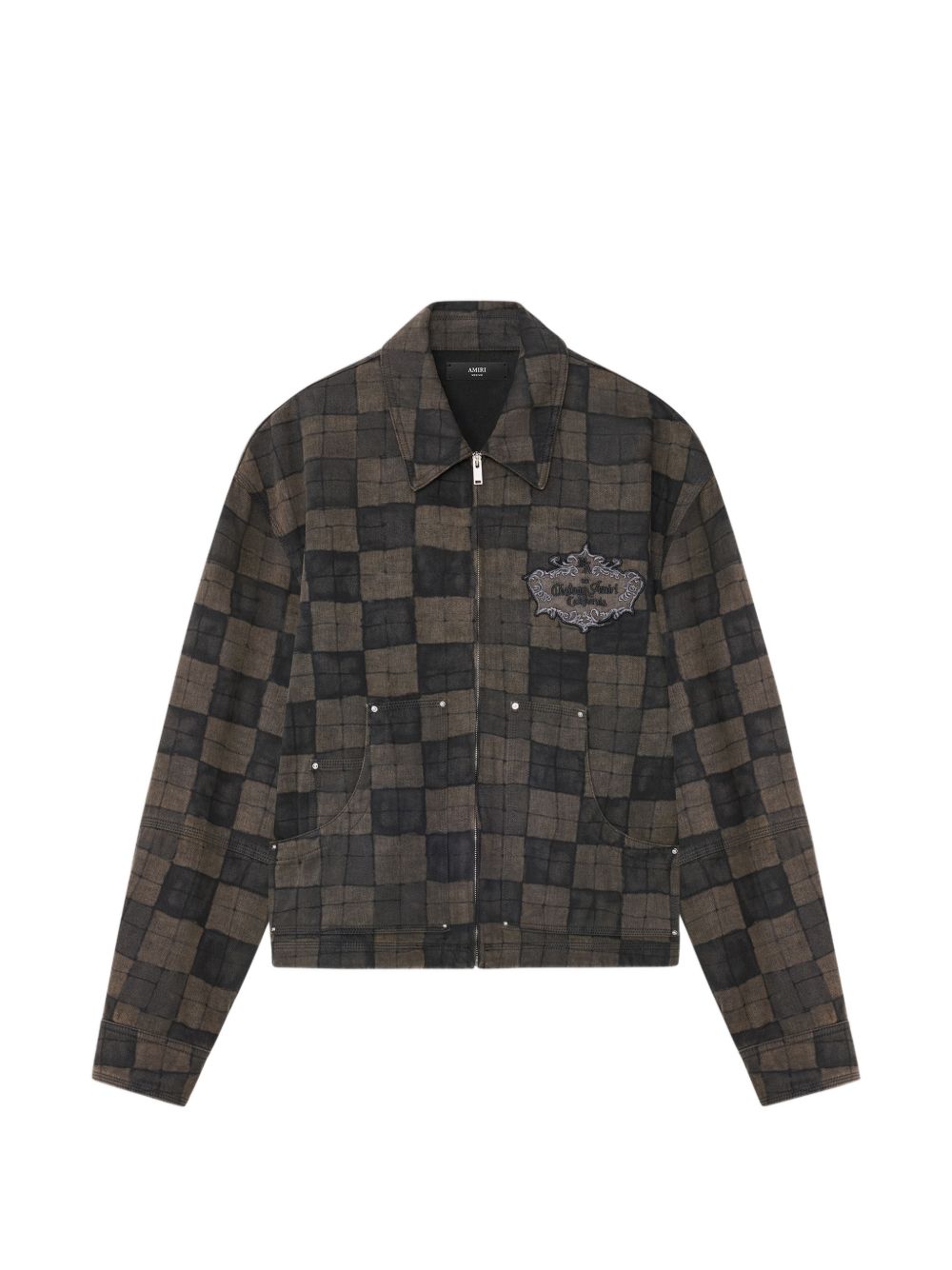 Оригінальна Checked Denim Jacket Amiri – боковий вид