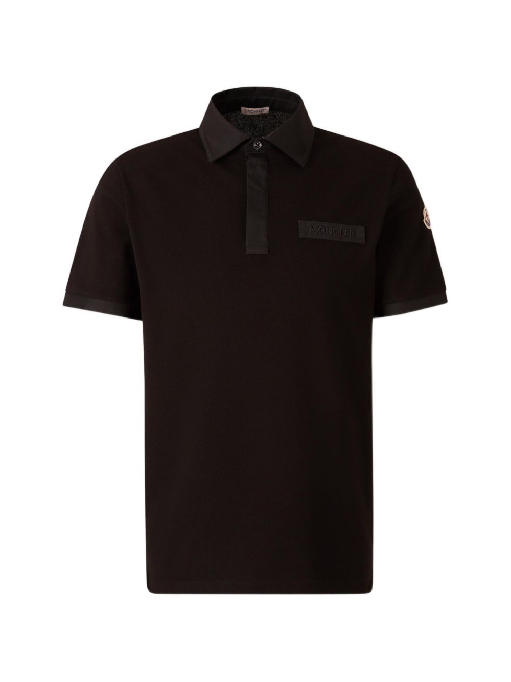 Оригінальна Logo-Stitched Short-Sleeve Polo Shirt Moncler – боковий вид