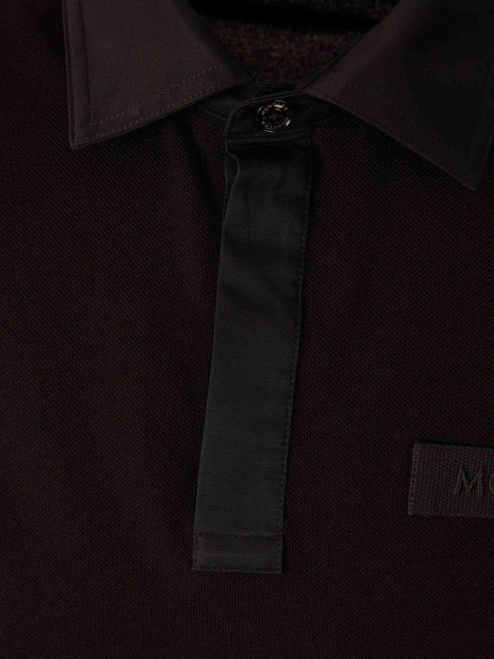 Оригінальна Logo-Stitched Short-Sleeve Polo Shirt Moncler – вид ззаду