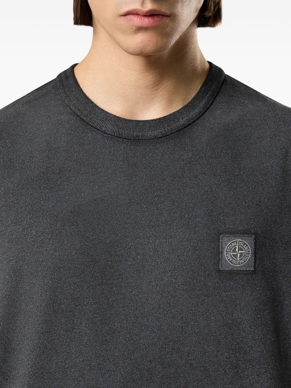 Оригінальна Reflective Cotton T-Shirt Stone island – збільшений вид