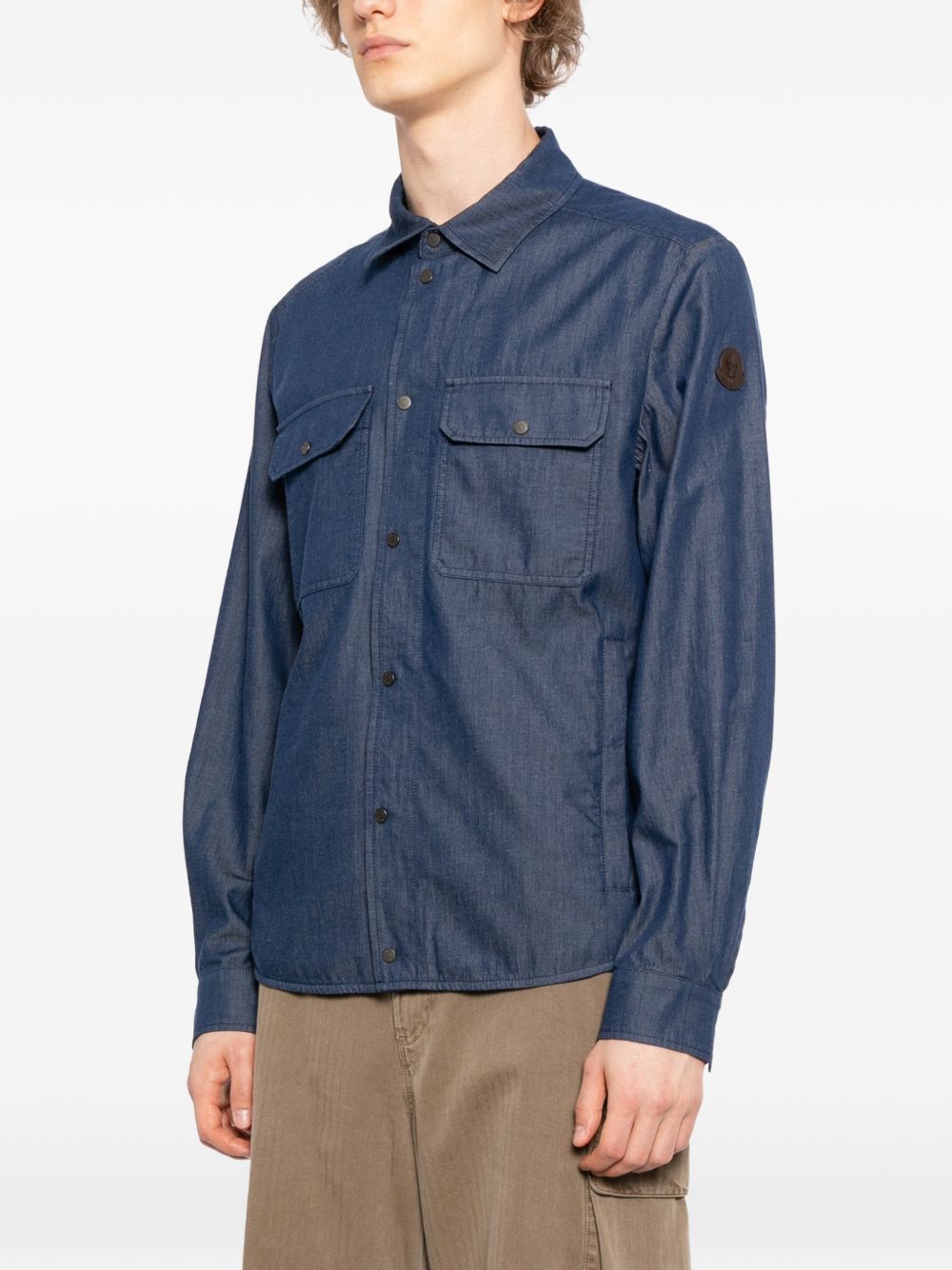 Оригінальна Denim Shirt Jacket Moncler – збільшений вид