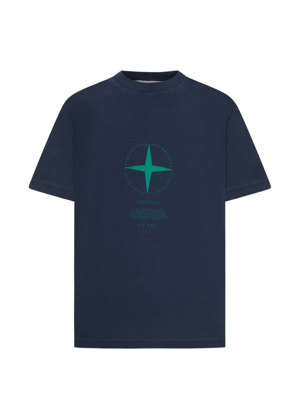 Graphic-Print Crew-Neck T-Shirt Stone island – Гарантія оригінальності – боковий вид