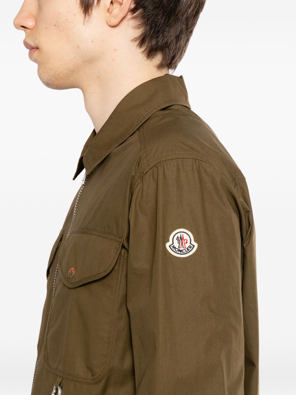 Оригінальна Poplin Long Sleeve Jacket Moncler – вид ззаду