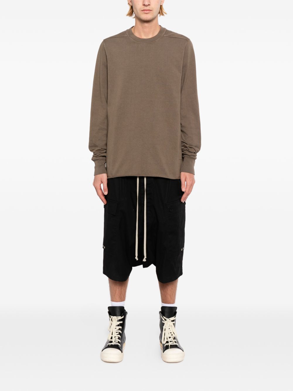 Оригінальна Crew-Neck T-Shirt Rick owens – вид ззаду