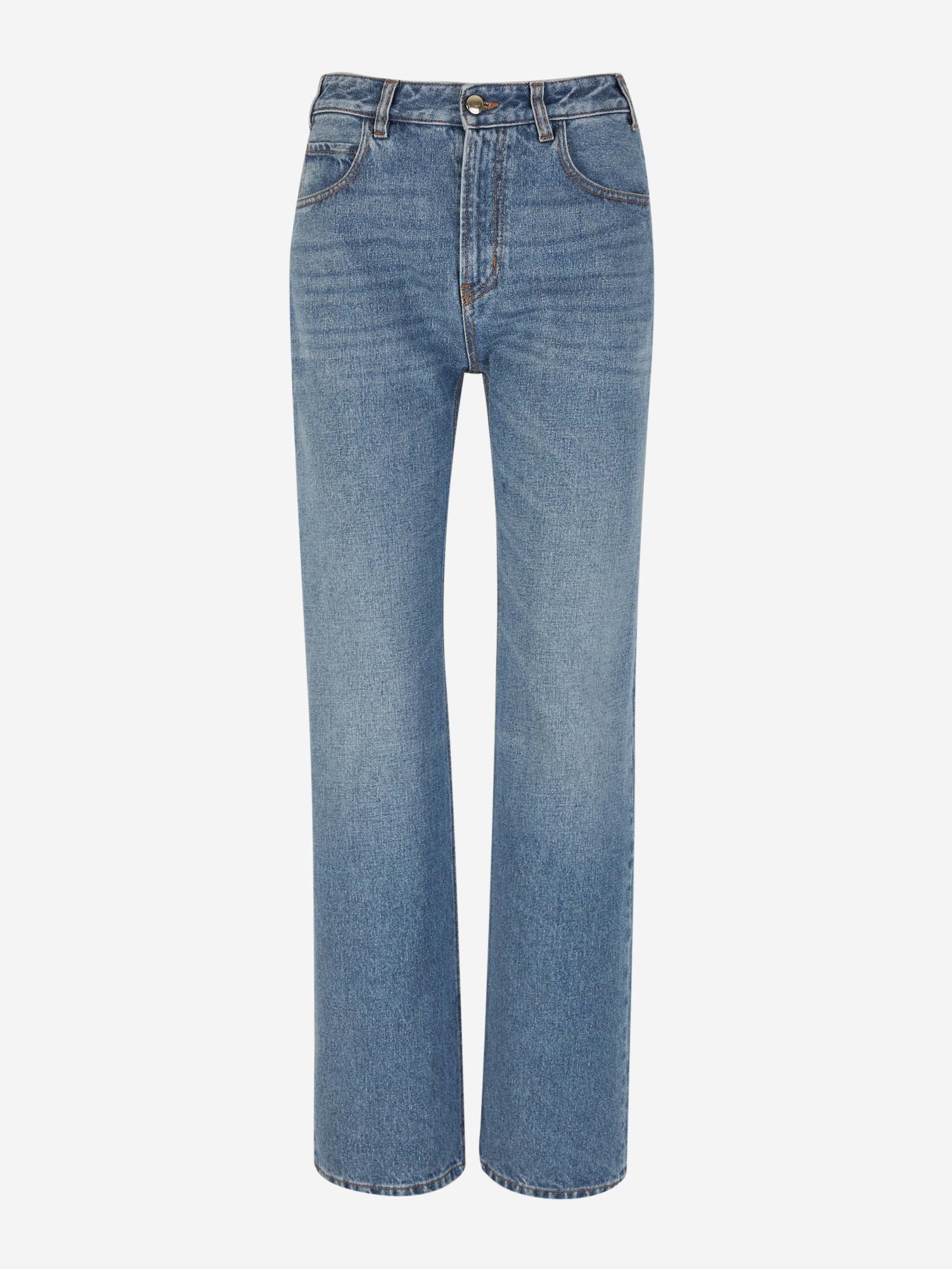 Оригінальна Straight Cotton Jeans Chloe – боковий вид