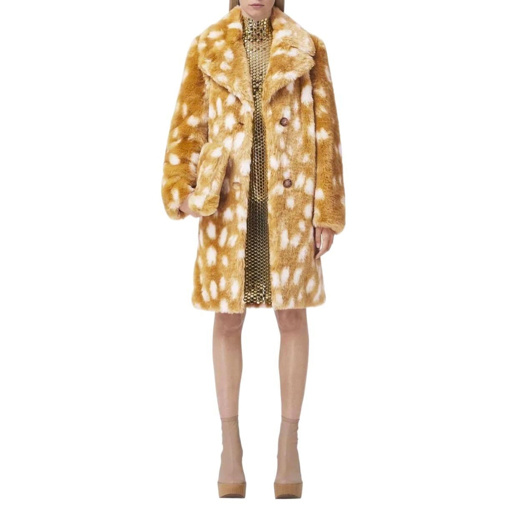 Faux Fur Coat Burberry – Гарантія оригінальності – вид ззаду
