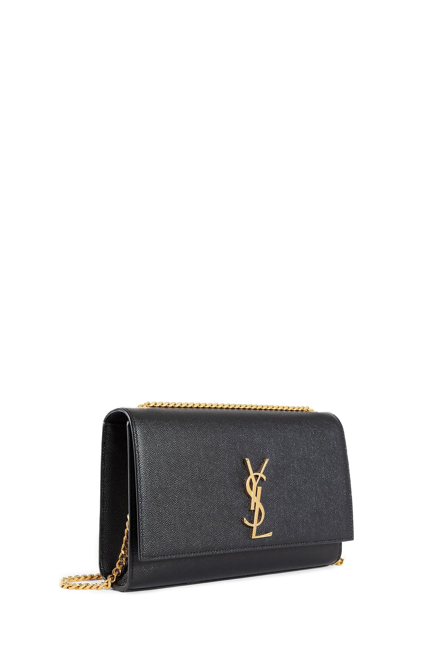 Kate Medium Chain Bag In Grain De Poudre Embossed Leather Saint laurent – Гарантія оригінальності – вид ззаду