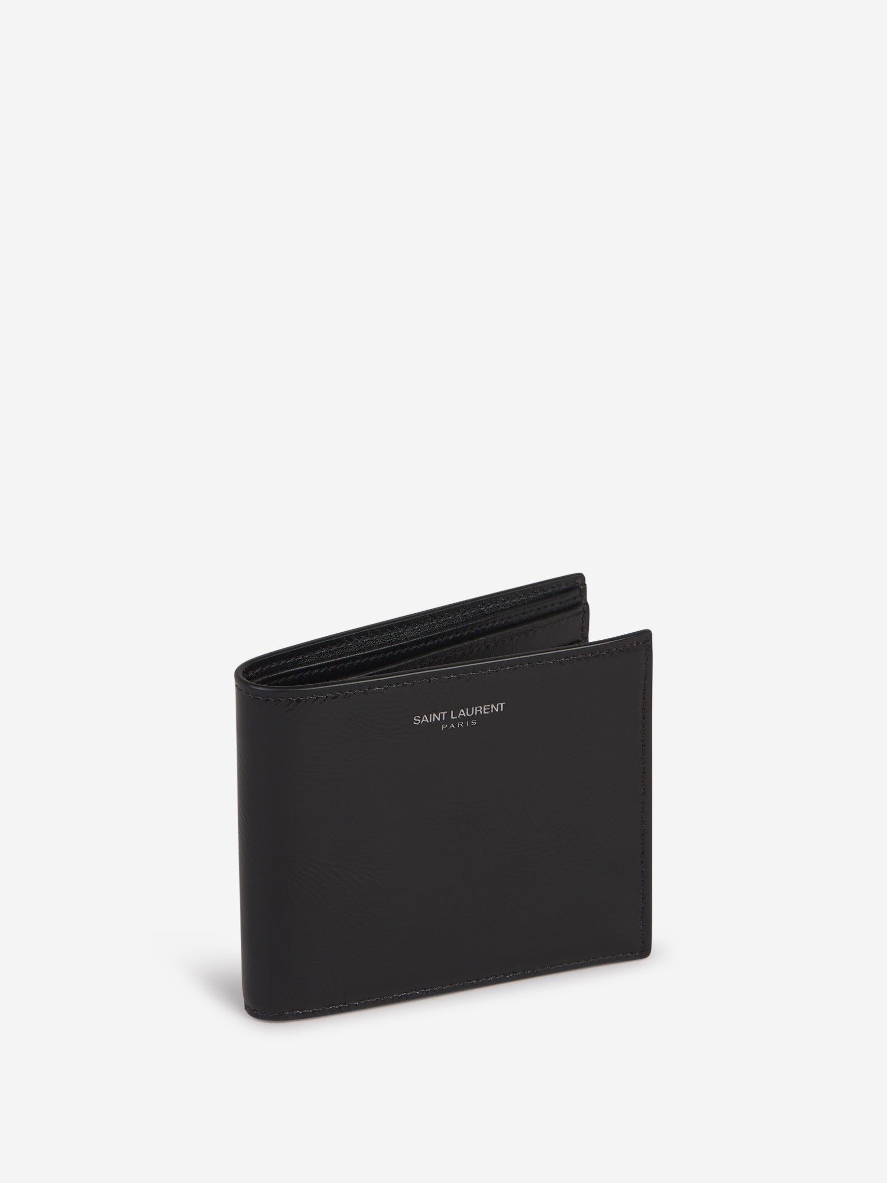 Logo Leather Wallet Saint laurent – Гарантія оригінальності – вид ззаду
