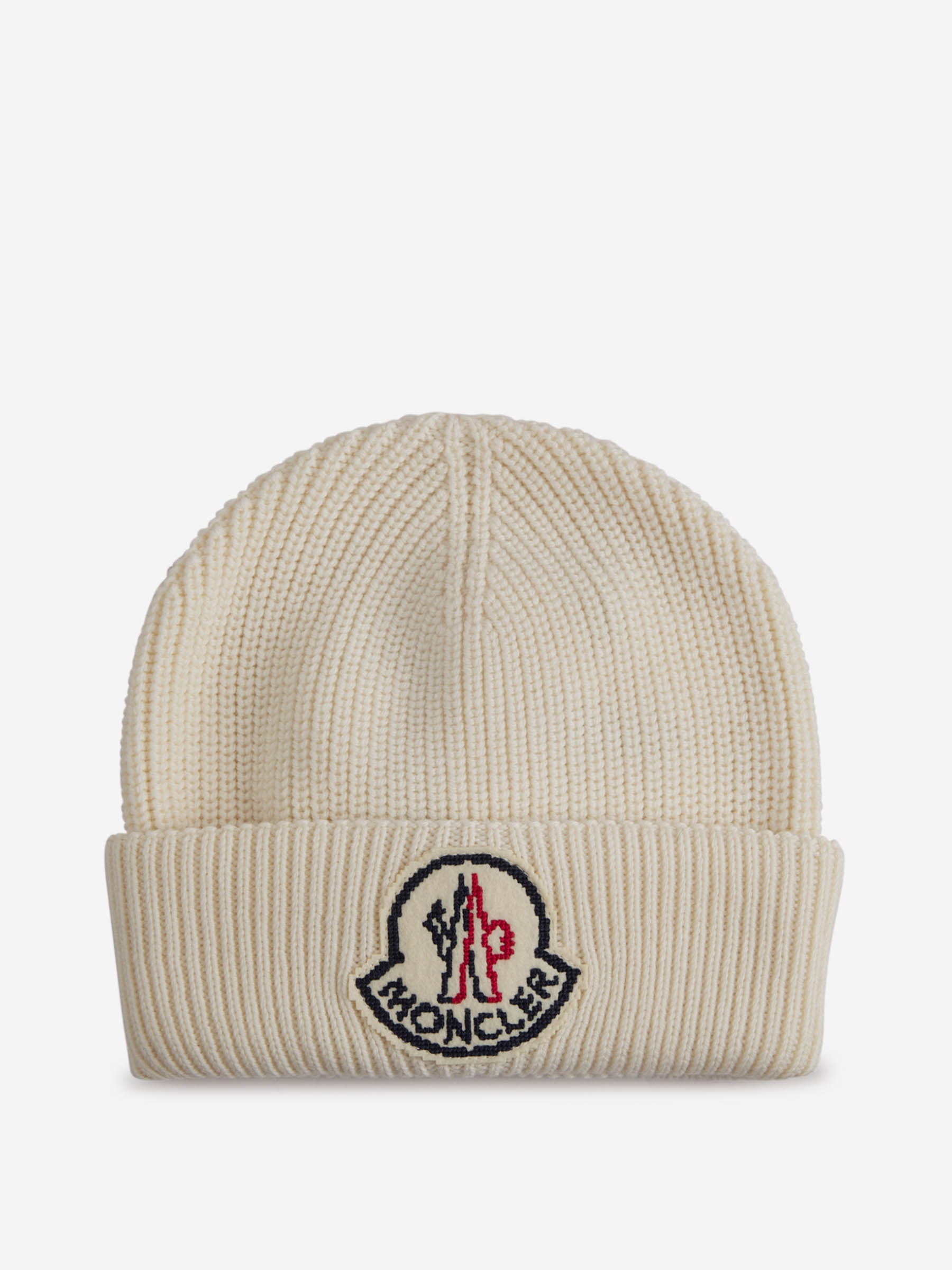 Logo Knitted Hat Moncler оригінал – Купити в Україні – боковий вид - MONCLER