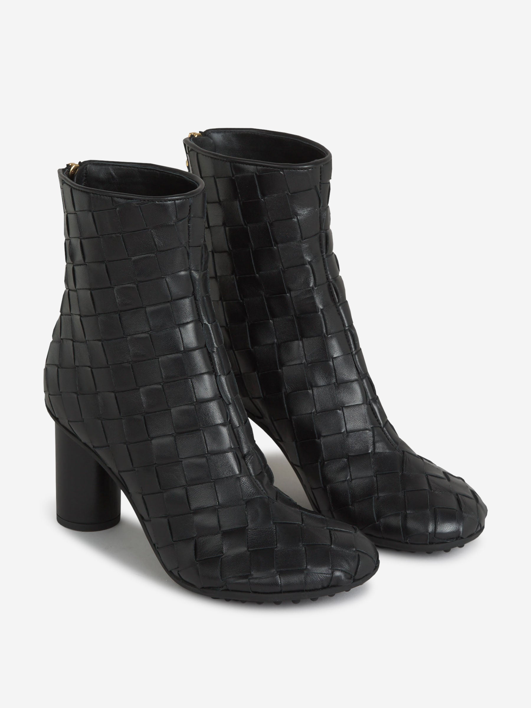 Оригінальна Intrecciato Leather Boots Bottega veneta – вид ззаду
