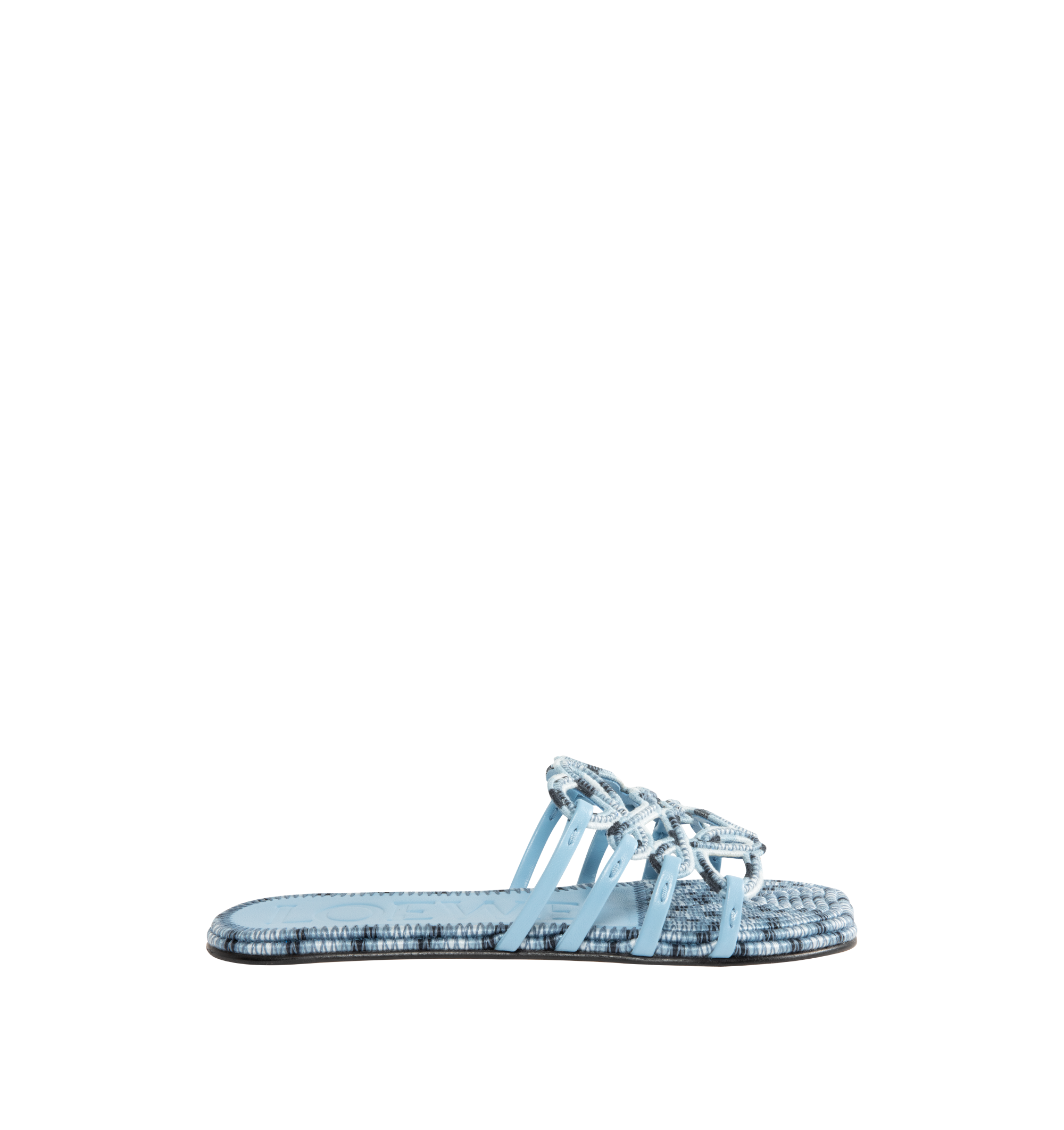 Embroidered Petal Anagram Slide Loewe – Гарантія оригінальності – боковий вид