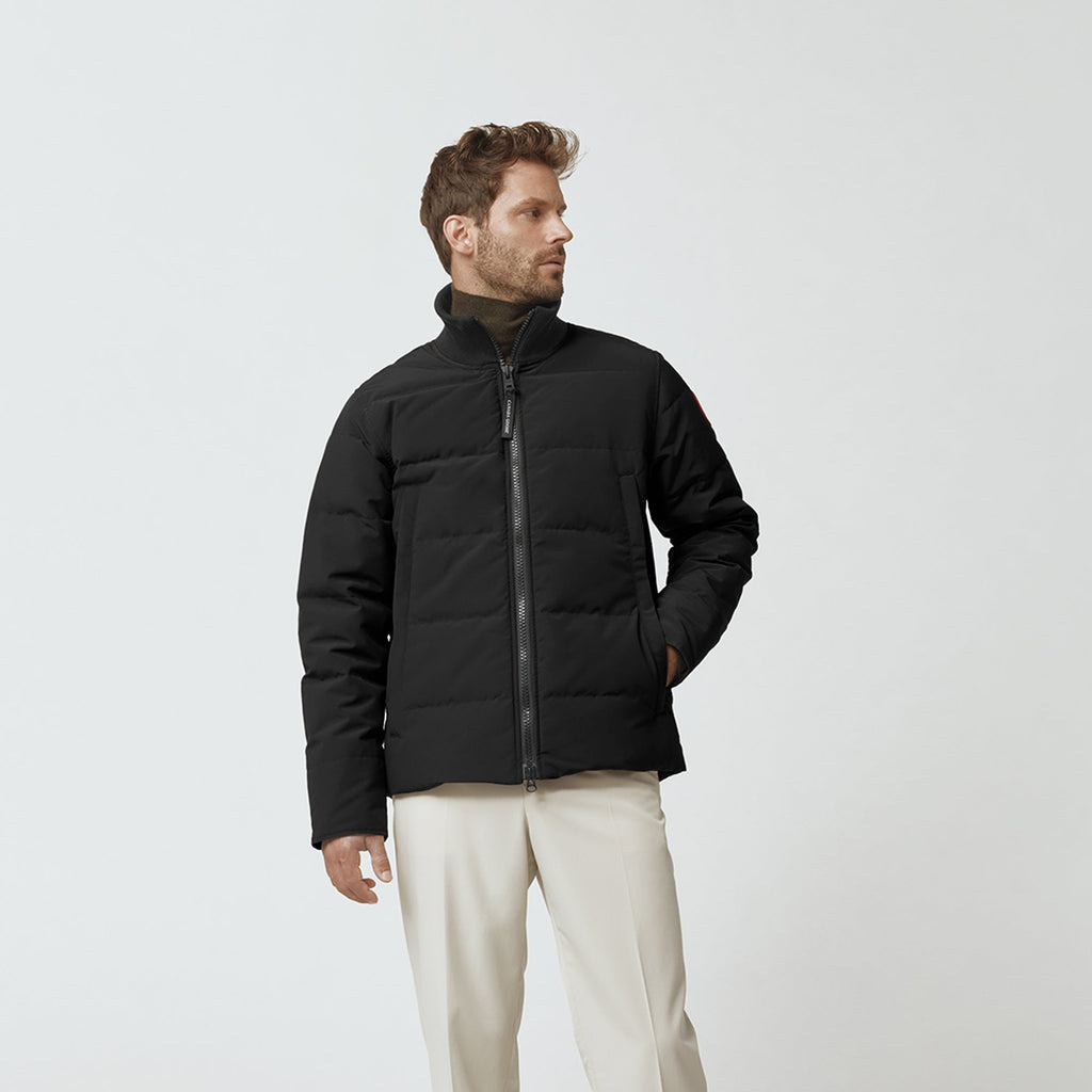Оригінальна Mens Woolford Jacket Black Noir Canada goose – вид ззаду