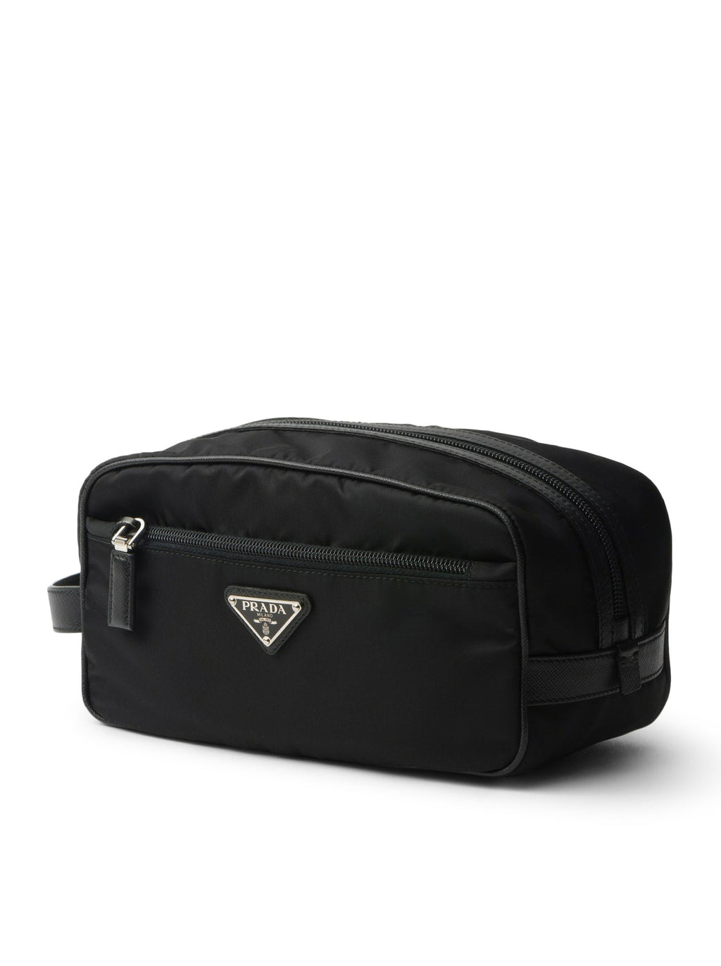 Travel Pouch In Re-Nylon And Saffiano Prada – Гарантія оригінальності – детальний вид