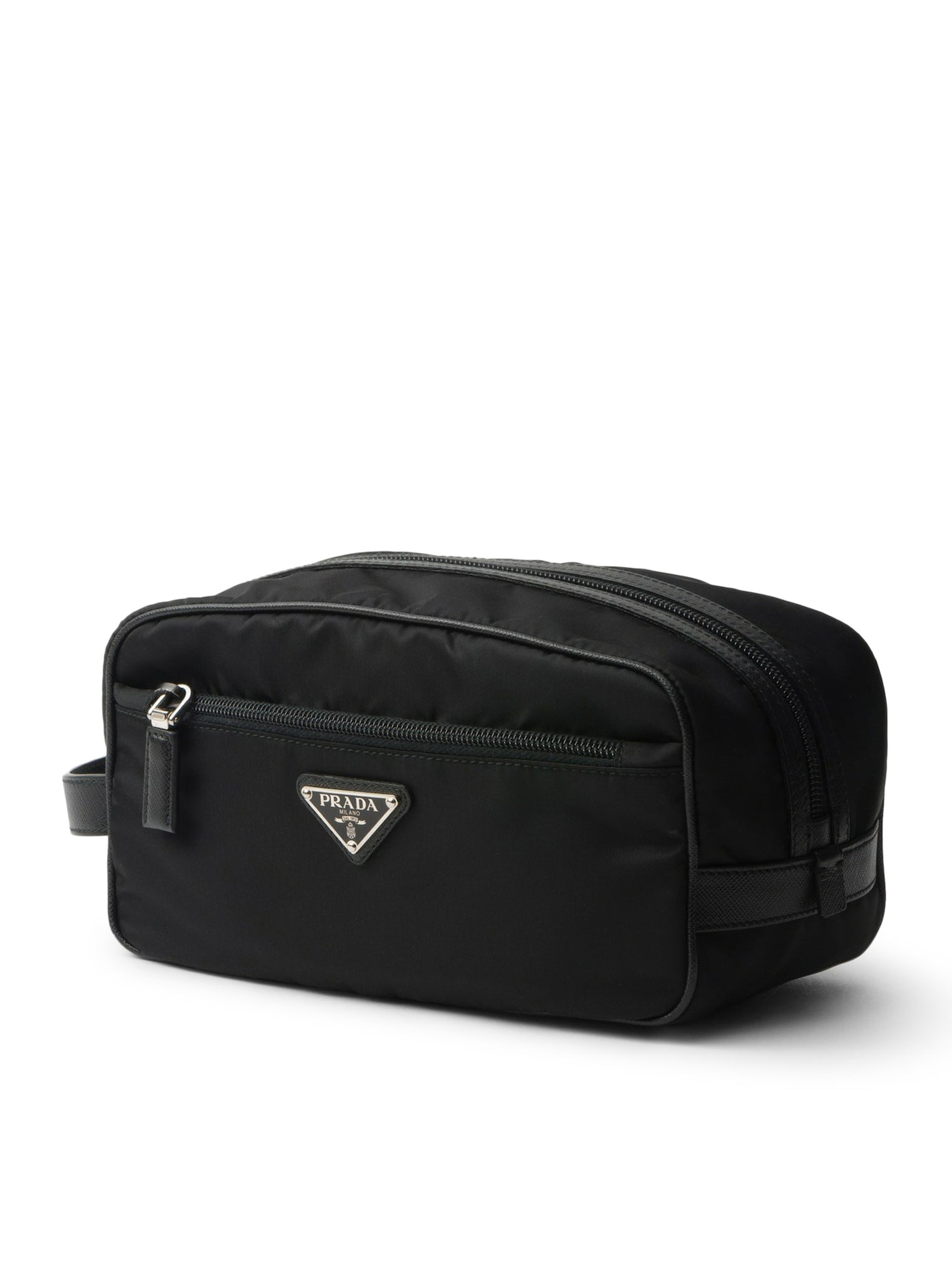Travel Pouch In Re-Nylon And Saffiano Prada – Гарантія оригінальності – детальний вид