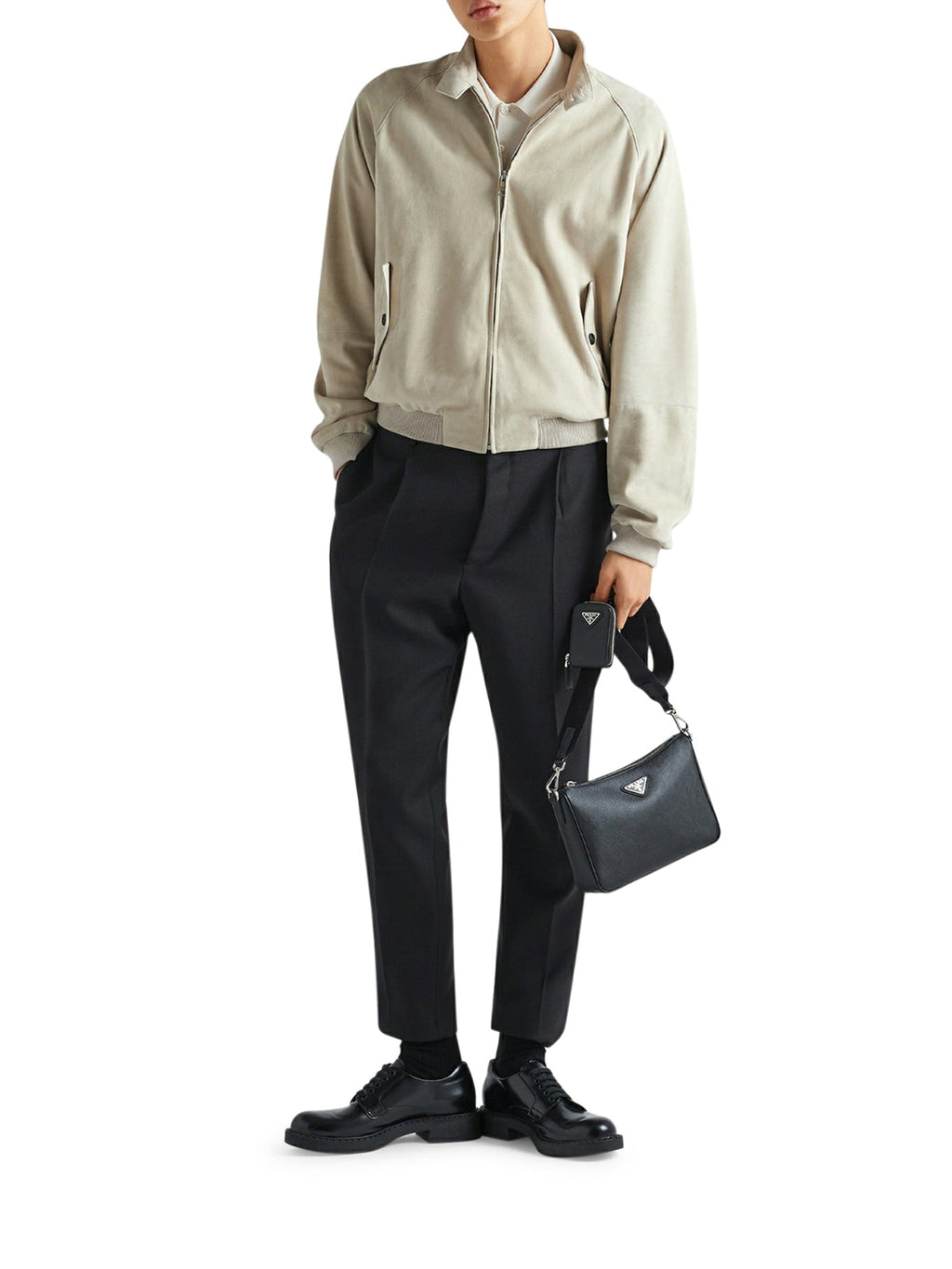 Saffiano Shoulder Bag Prada оригінал – Купити в Україні – вид ззаду