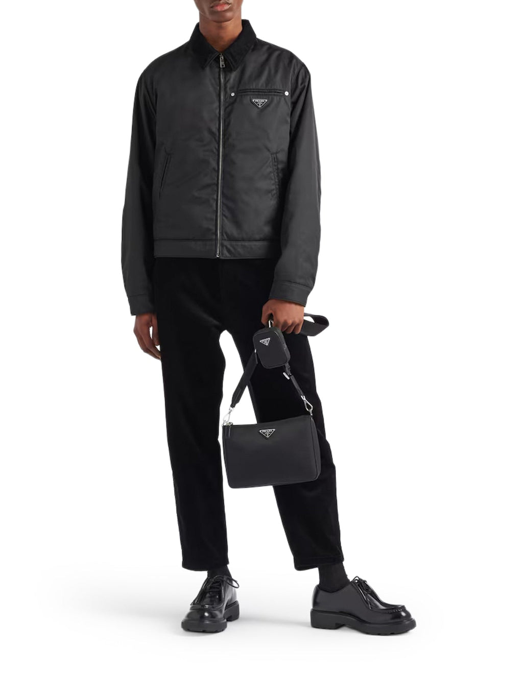 Re-Nylon And Saffiano Shoulder Bag Prada – Гарантія оригінальності – вид ззаду