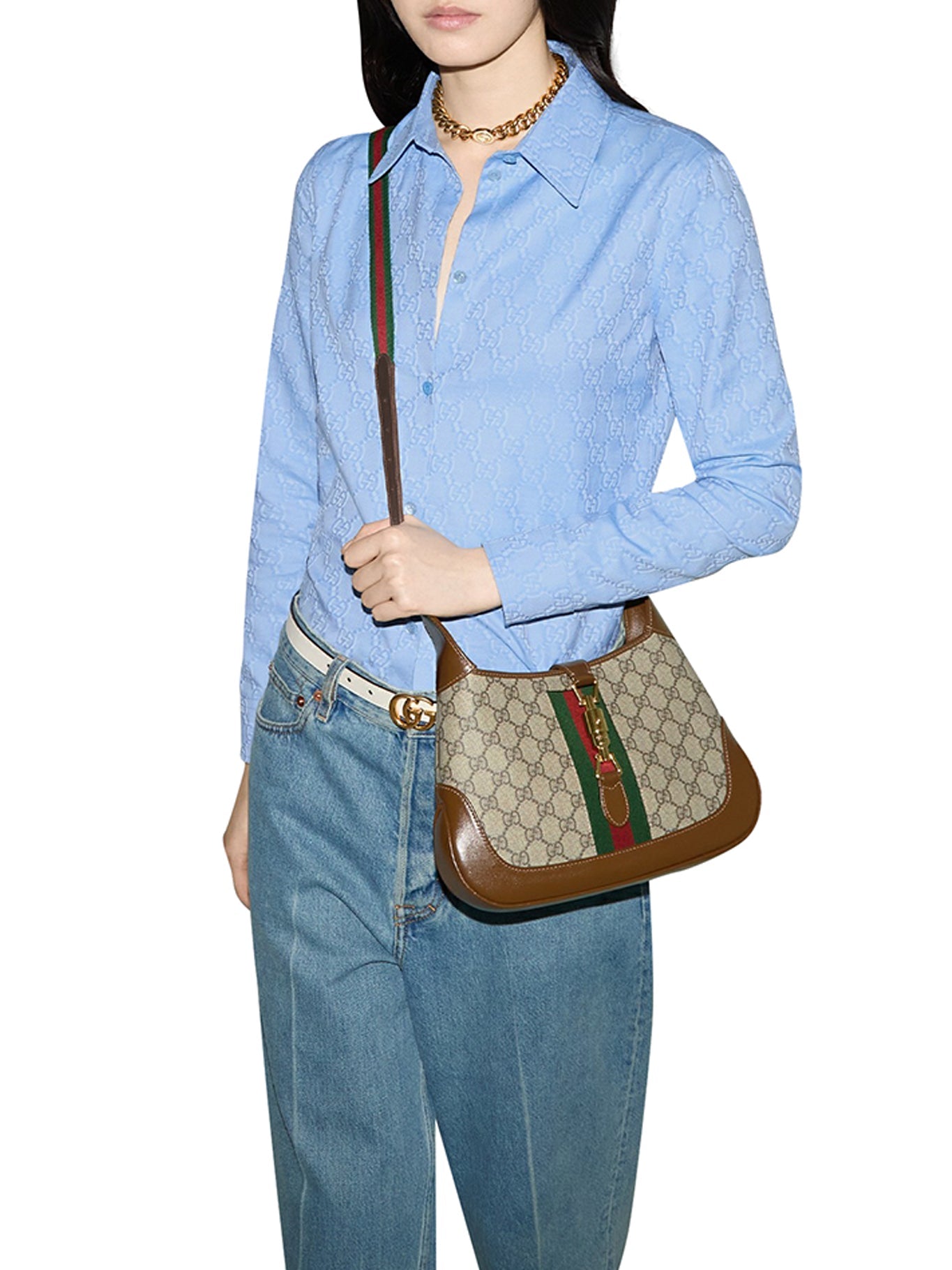 Оригінальна Jackie 1961 Small Shoulder Bag Gucci – вид ззаду