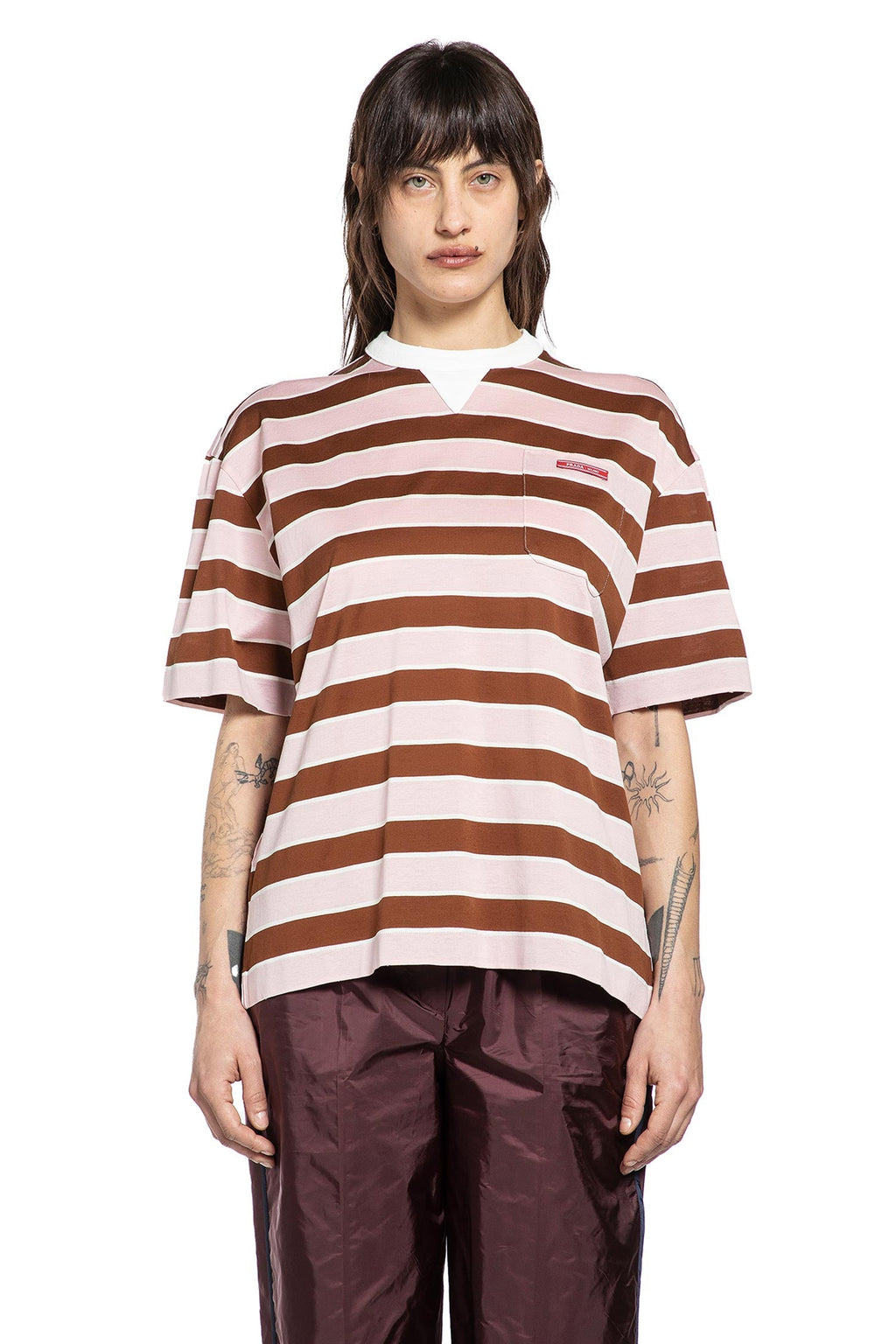 Bayadère Pocket T-Shirt Prada оригінал – Купити в Україні – боковий вид