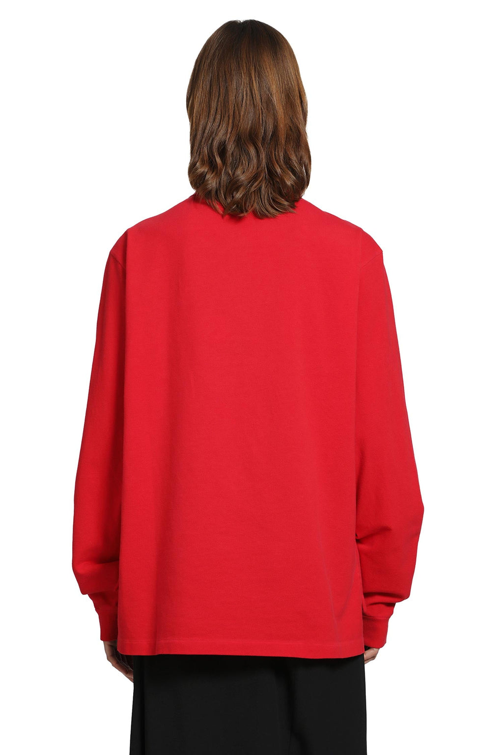 Оригінальна Long Sleeve Cotton Piqué Polo Shirt Prada – детальний вид