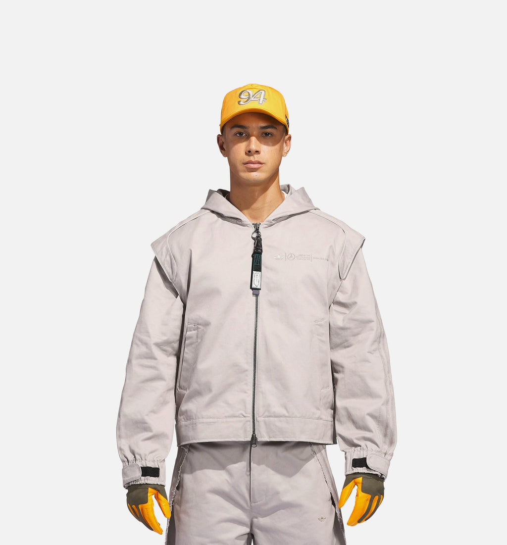 Bad Bunny X Mercedes Amg Petronas F1 Zip Up Mens Jacket Adidas оригінал – Купити в Україні – боковий вид