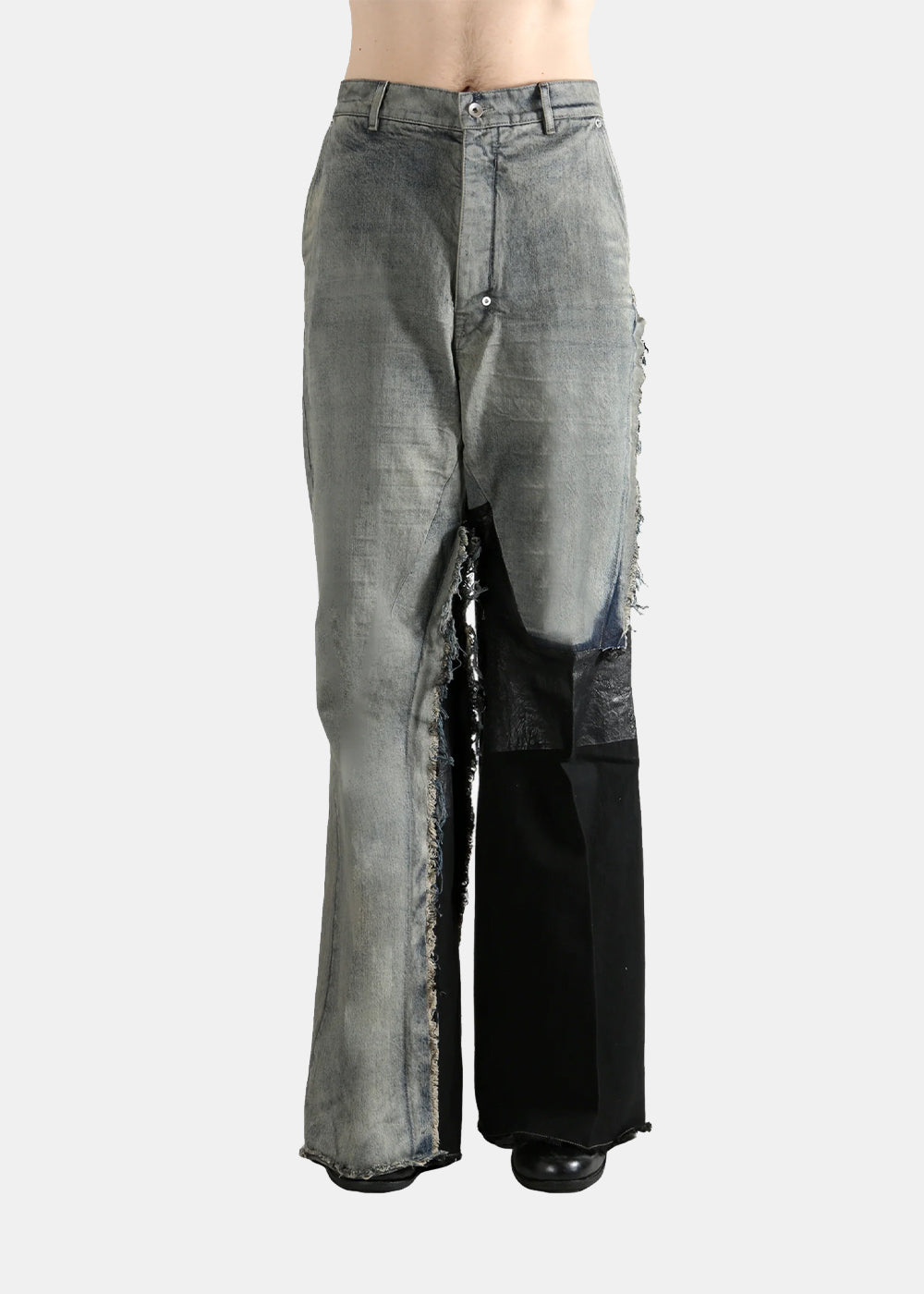 Blue Joris Ripped-Panel Jeans Rick owens – Гарантія оригінальності – вид ззаду