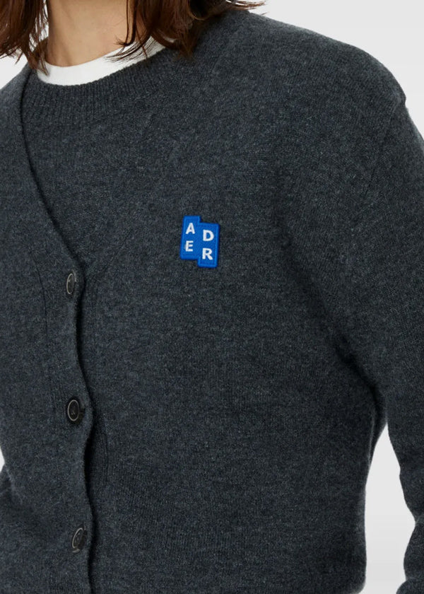Grey Logo-Patch Button Cardigan Ader error оригінал – Купити в Україні – детальний вид