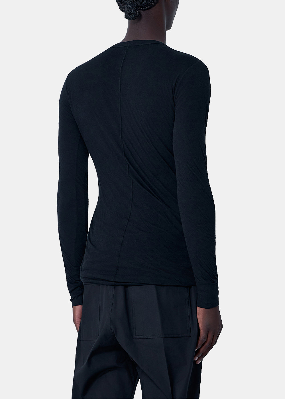 Black Double-Layer Long-Sleeve T-Shirt Rick owens – Гарантія оригінальності – збільшений вид