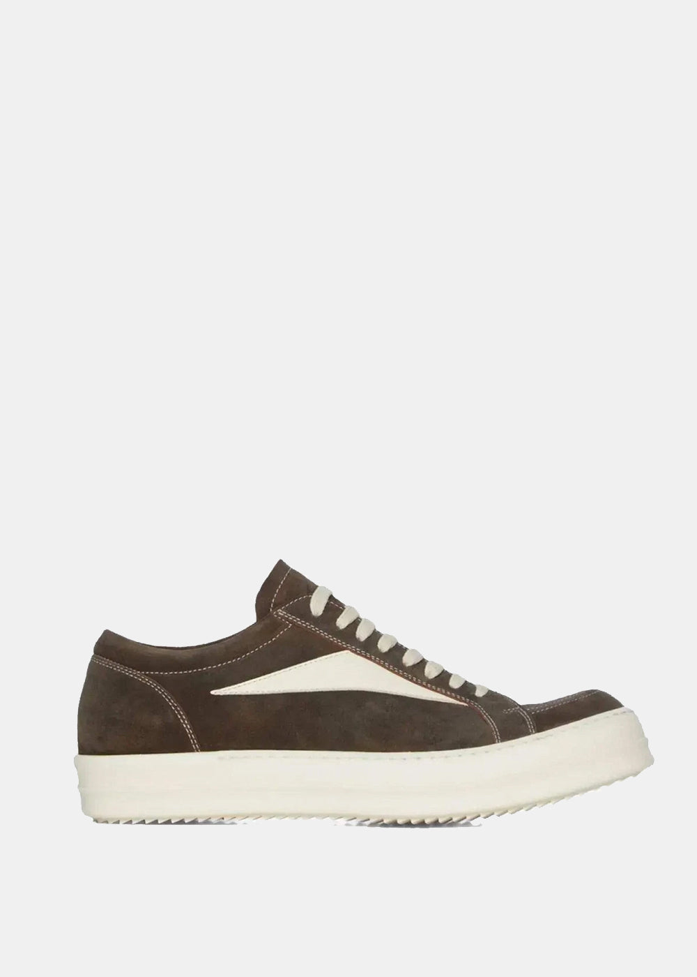 Dark Brown Suede Sneakers Rick owens – Гарантія оригінальності – вид ззаду