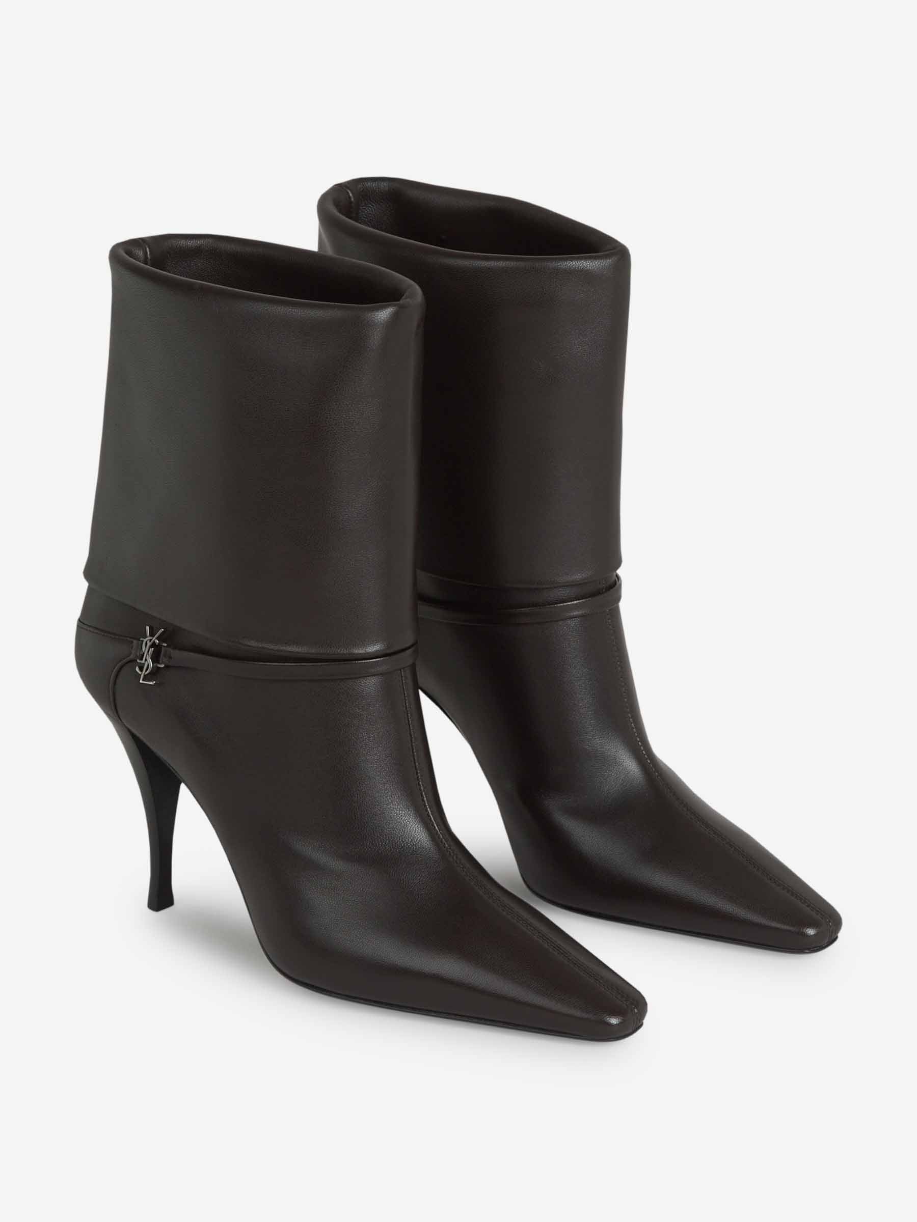 Niki Logo Boots Saint laurent оригінал – Купити в Україні – вид ззаду