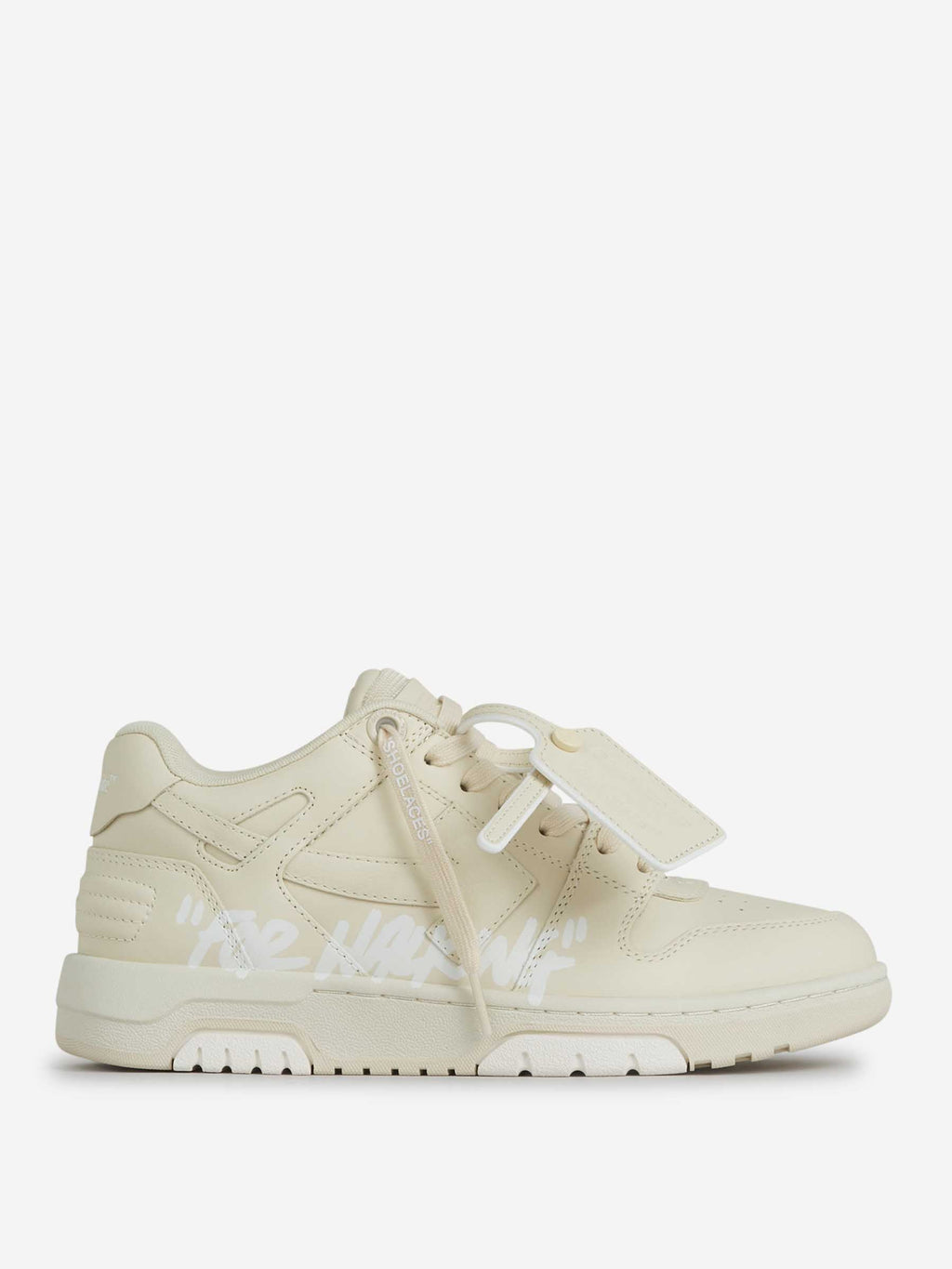 Sneakers Out Of Office Off-white – Гарантія оригінальності – боковий вид