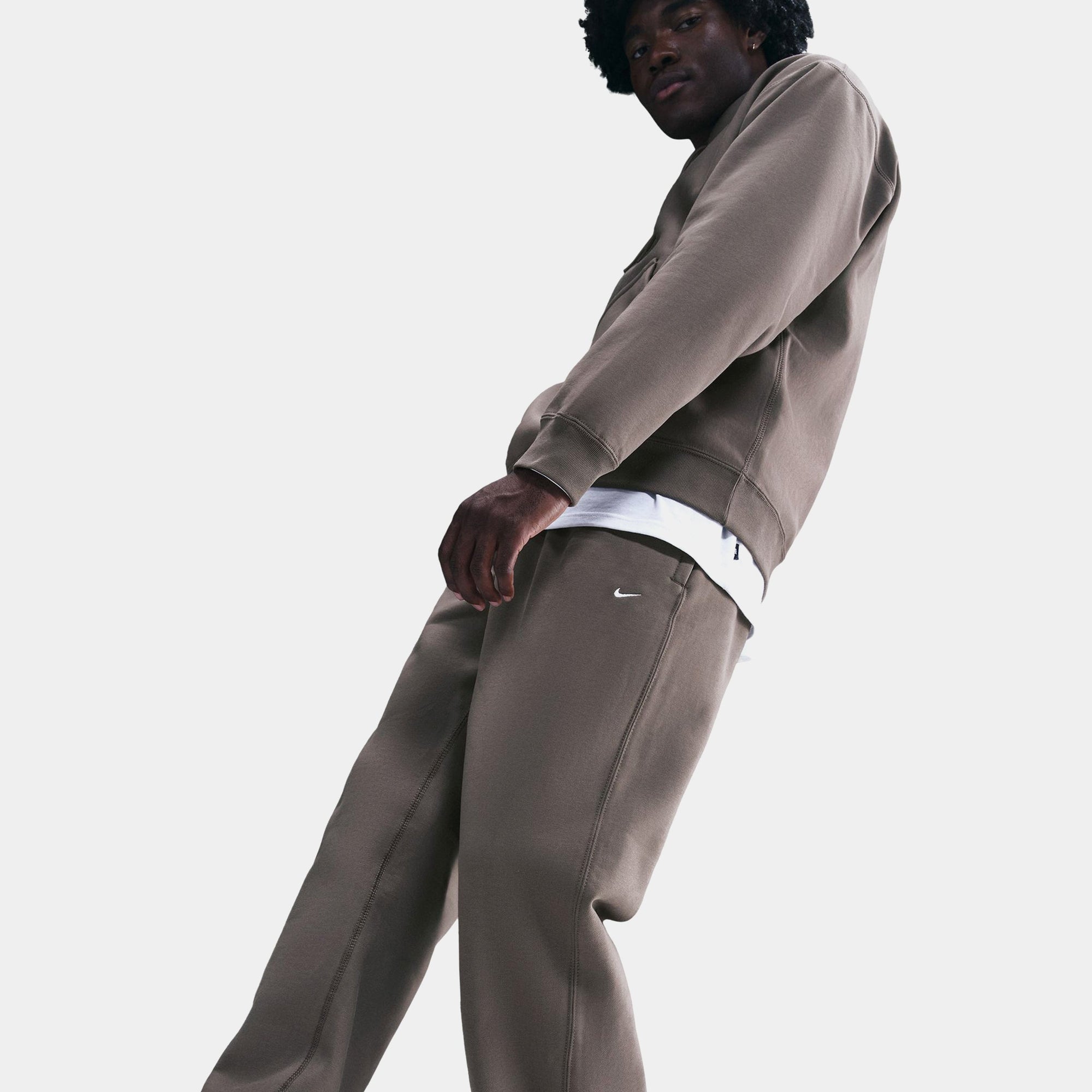 Solo Swoosh Fleece Open-Hem Mens Pants Nike – Гарантія оригінальності – детальний вид