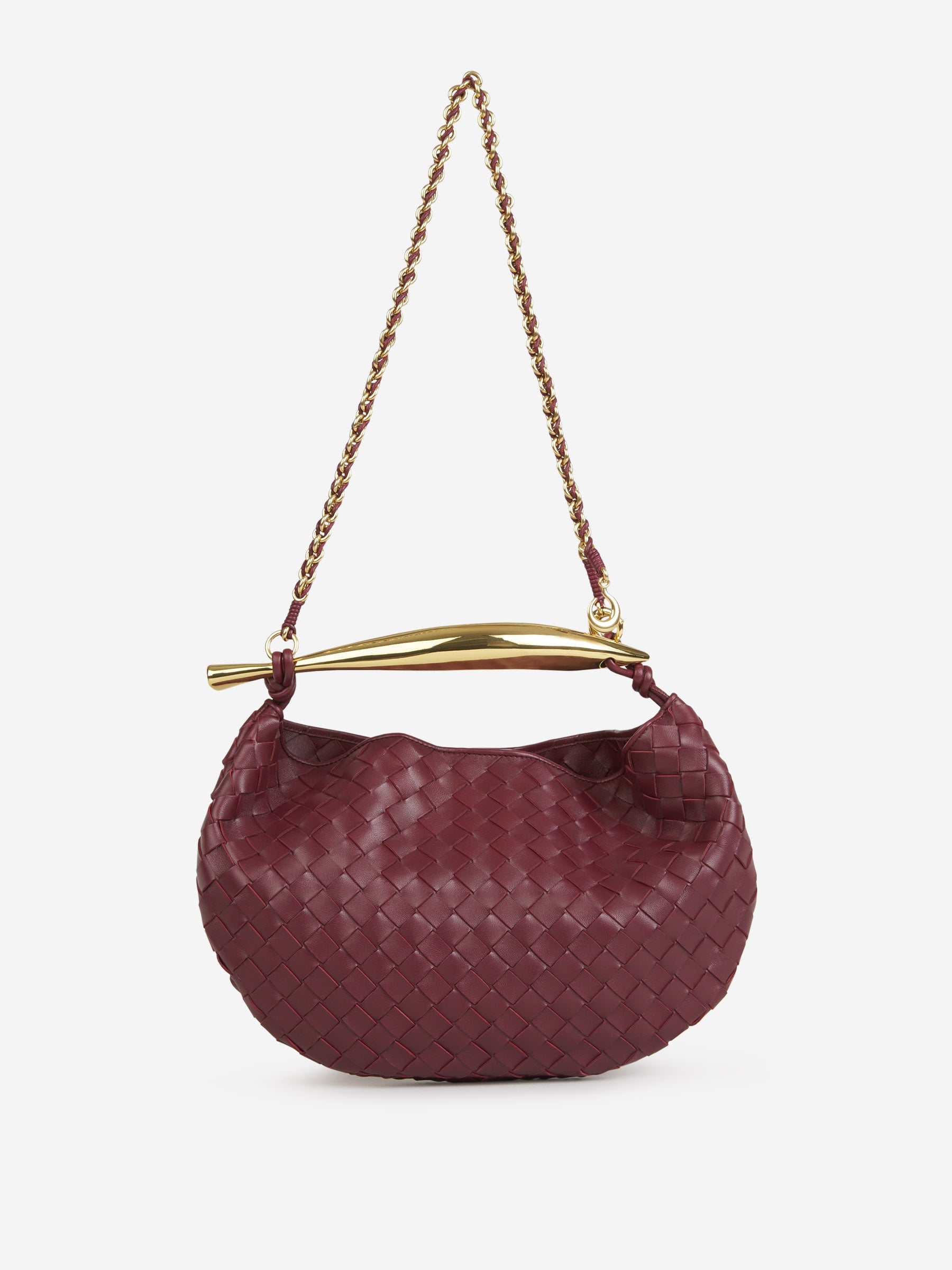 Sardine Shoulder Bag Bottega veneta – Гарантія оригінальності – боковий вид