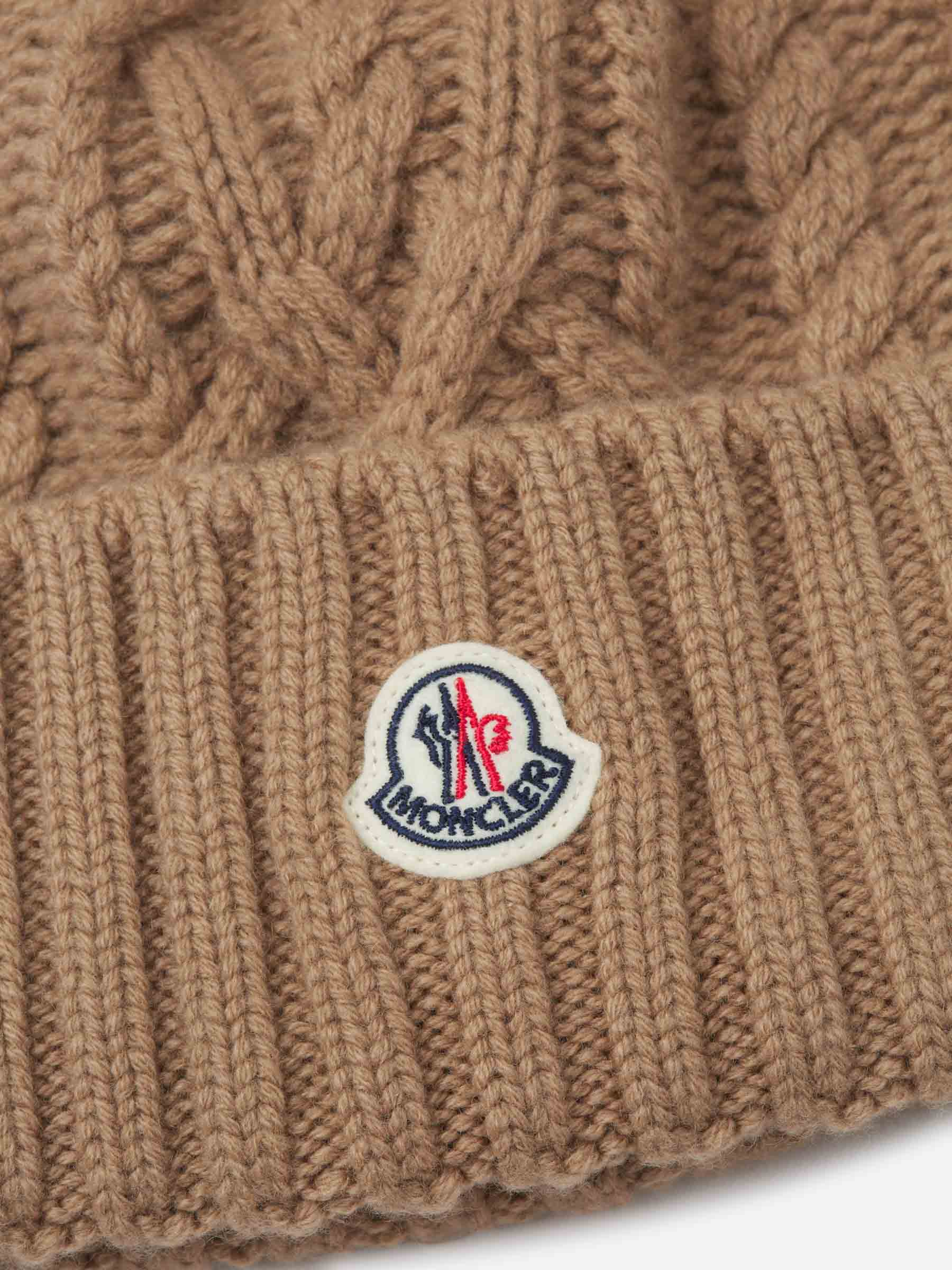 Wool Logo Beanie Moncler – Гарантія оригінальності – детальний вид