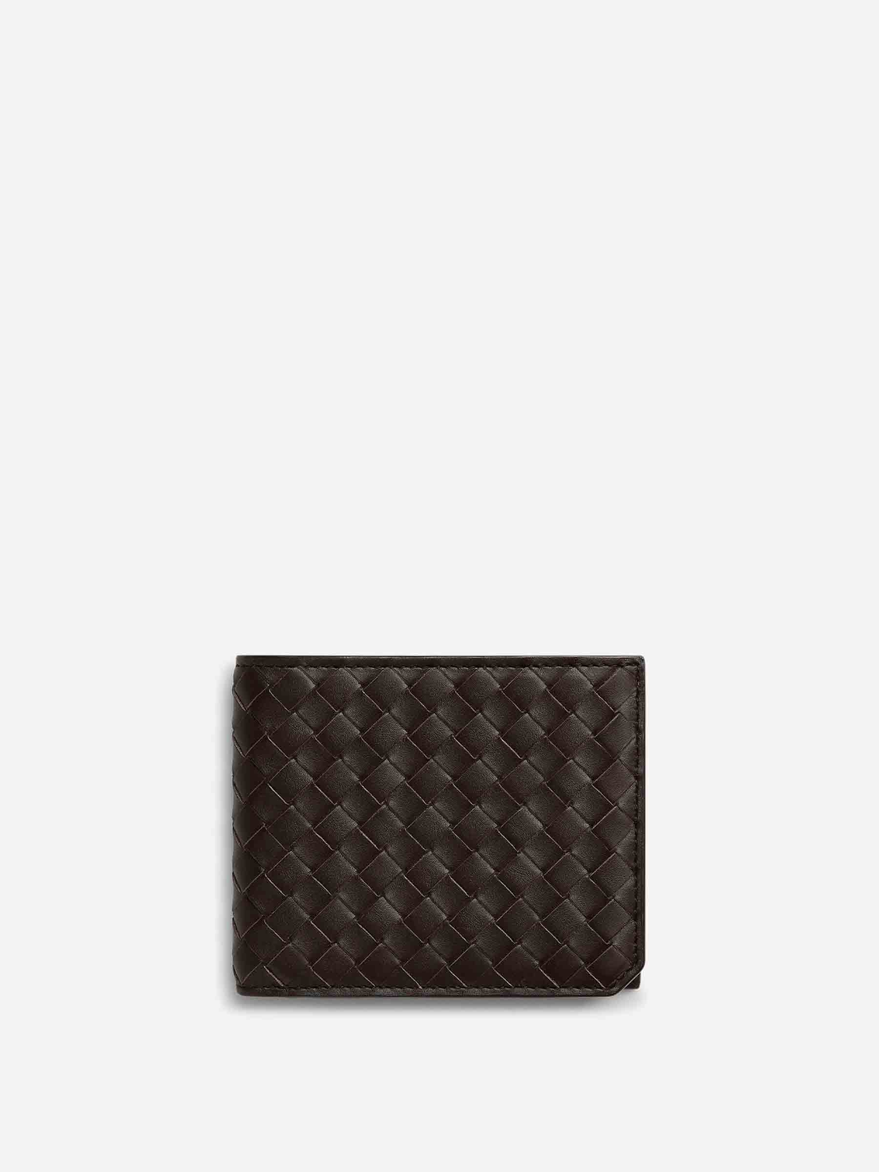 Оригінальна Intrecciato Pie Wallet Bottega veneta – боковий вид