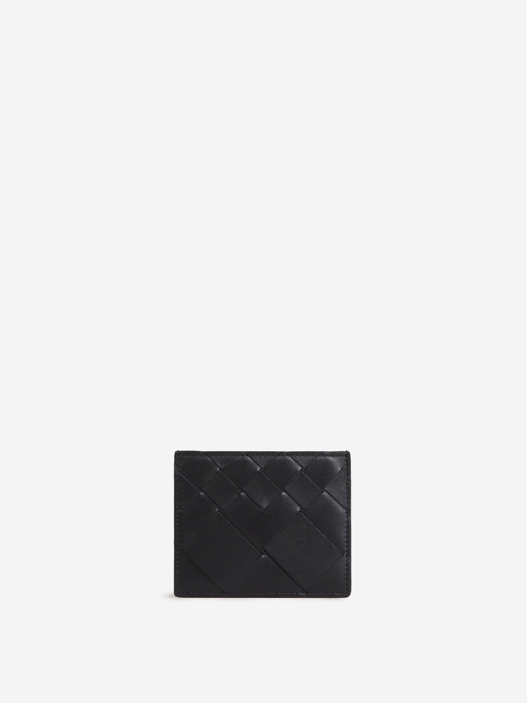 Intrecciato Leather Card Holder Bottega veneta оригінал – Купити в Україні – боковий вид