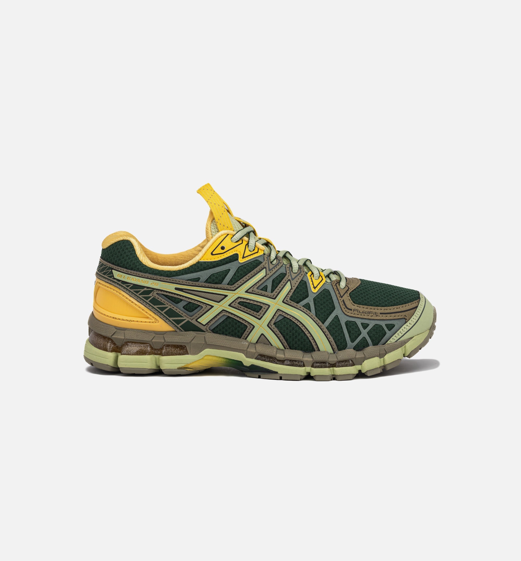 Оригінальна Kiko Kostadinov X Ub10 Gel Kayano 20 Hunter Green Mens Lifestyle Shoe Asics – боковий вид