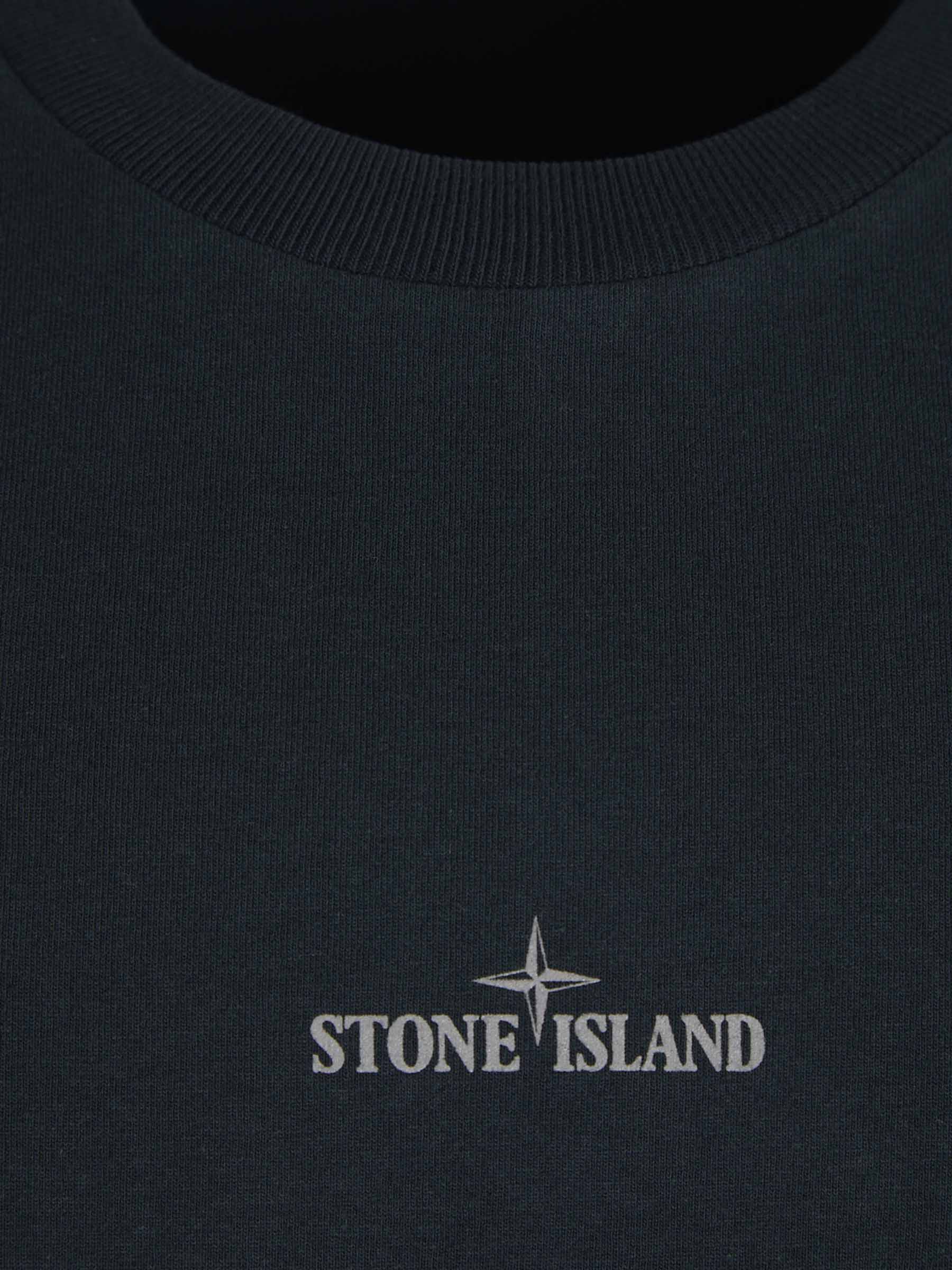 Оригінальна Cotton Logo T-Shirt Stone island – вид ззаду