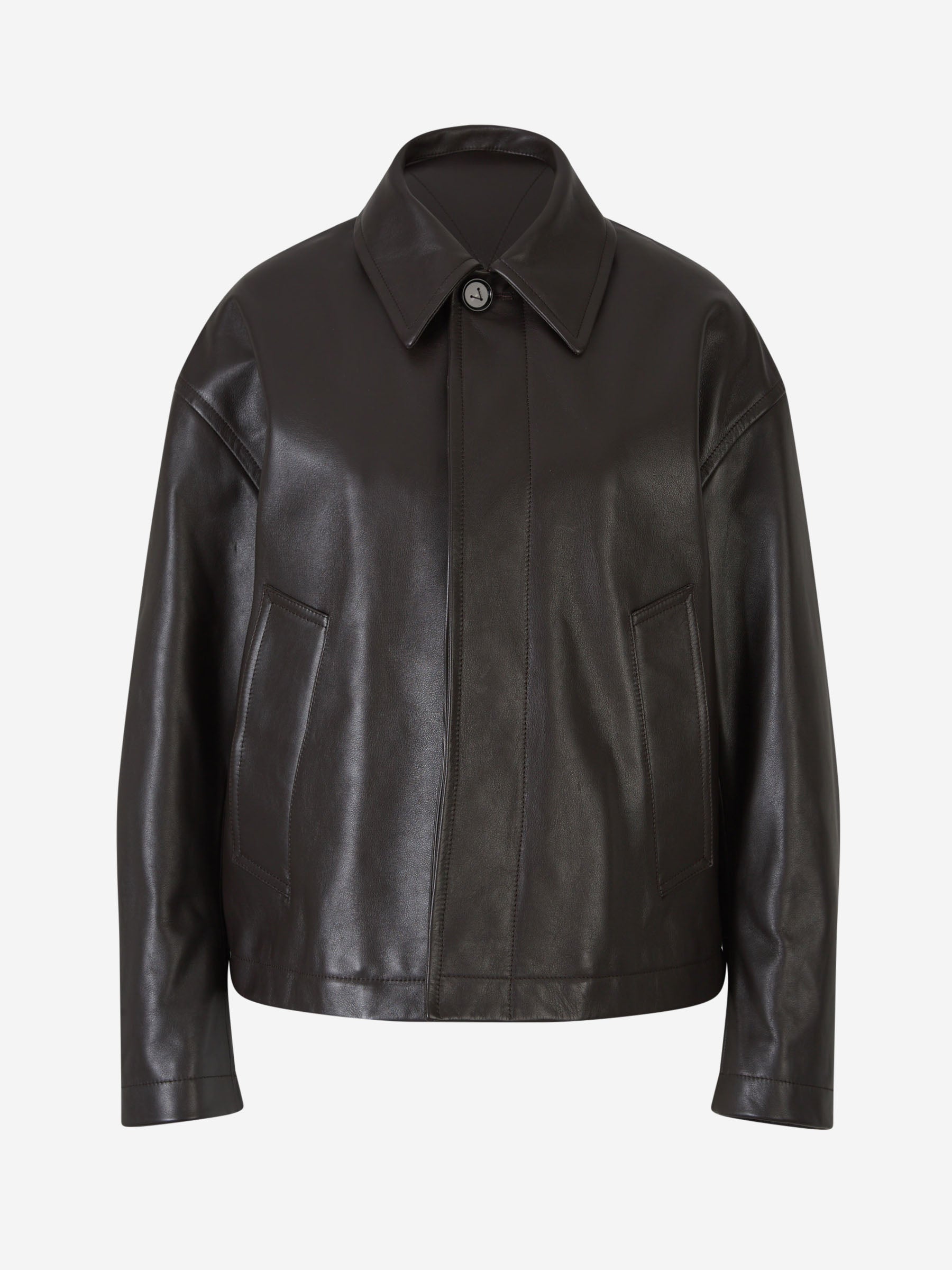 Leather Jacket Bottega veneta оригінал – Купити в Україні – вид ззаду