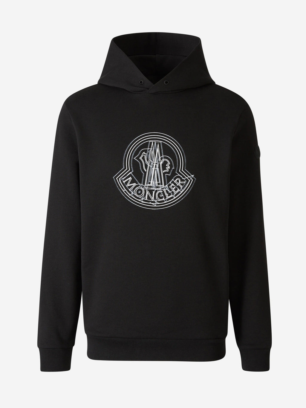 Logo Cotton Sweatshirt Moncler – Гарантія оригінальності – боковий вид