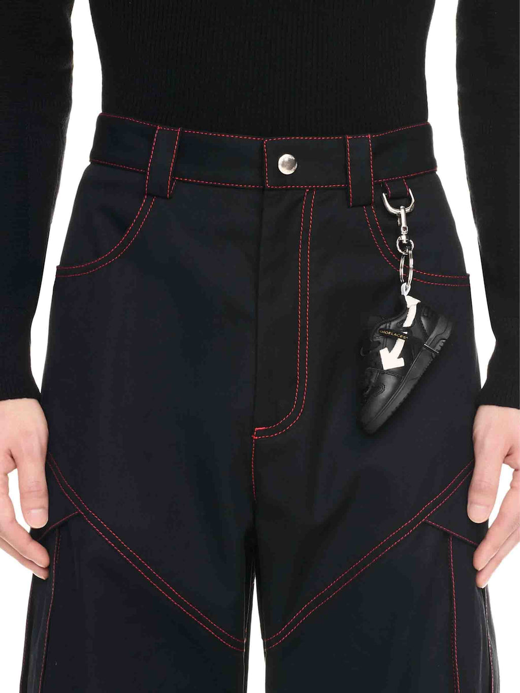 Оригінальна Mini Shoe Keychain Off-white – вид ззаду