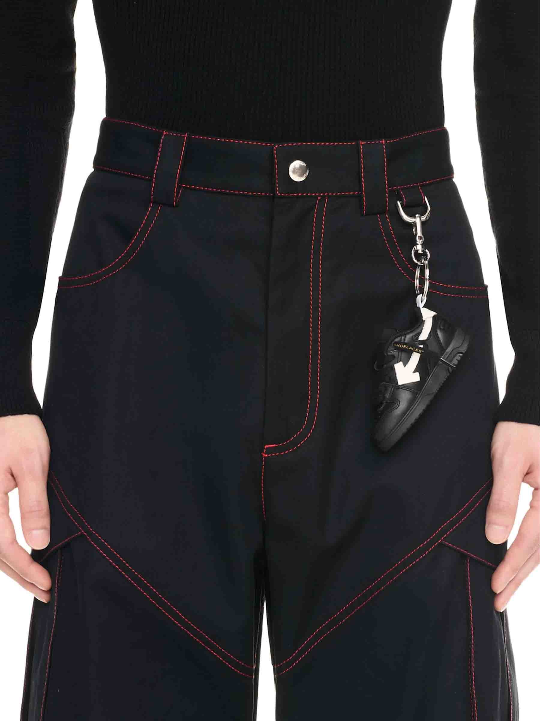Оригінальна Mini Shoe Keychain Off-white – вид ззаду
