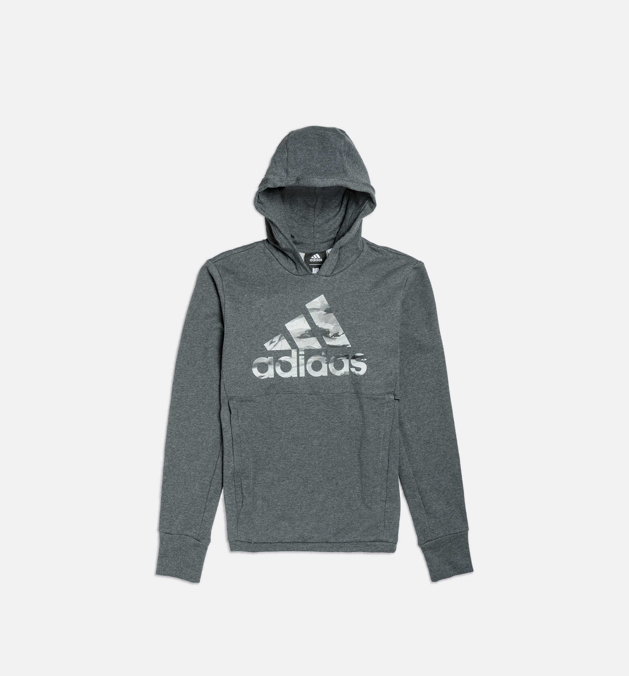 Оригінальна X Undefeated Tech Mens Hoodie Dark Grey Heather Adidas – боковий вид - ADIDAS