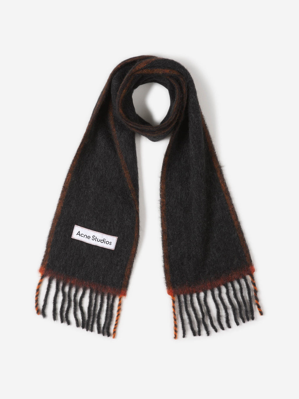 Bufanda Mohair Logo Acne studios – Гарантія оригінальності – боковий вид