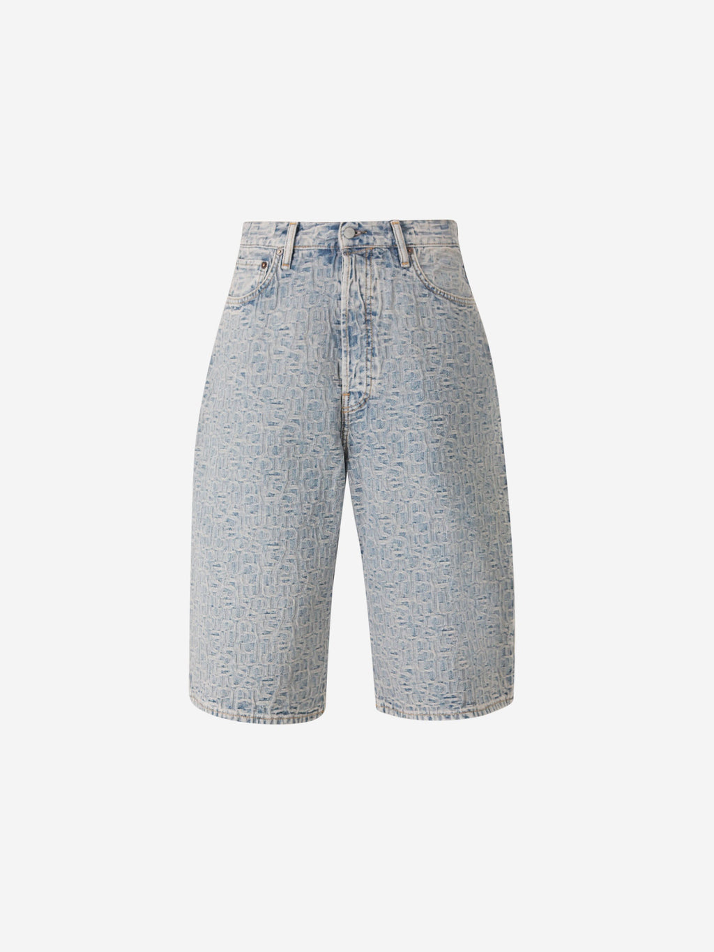 Bermuda Denim Monogram Acne studios оригінал – Купити в Україні – боковий вид