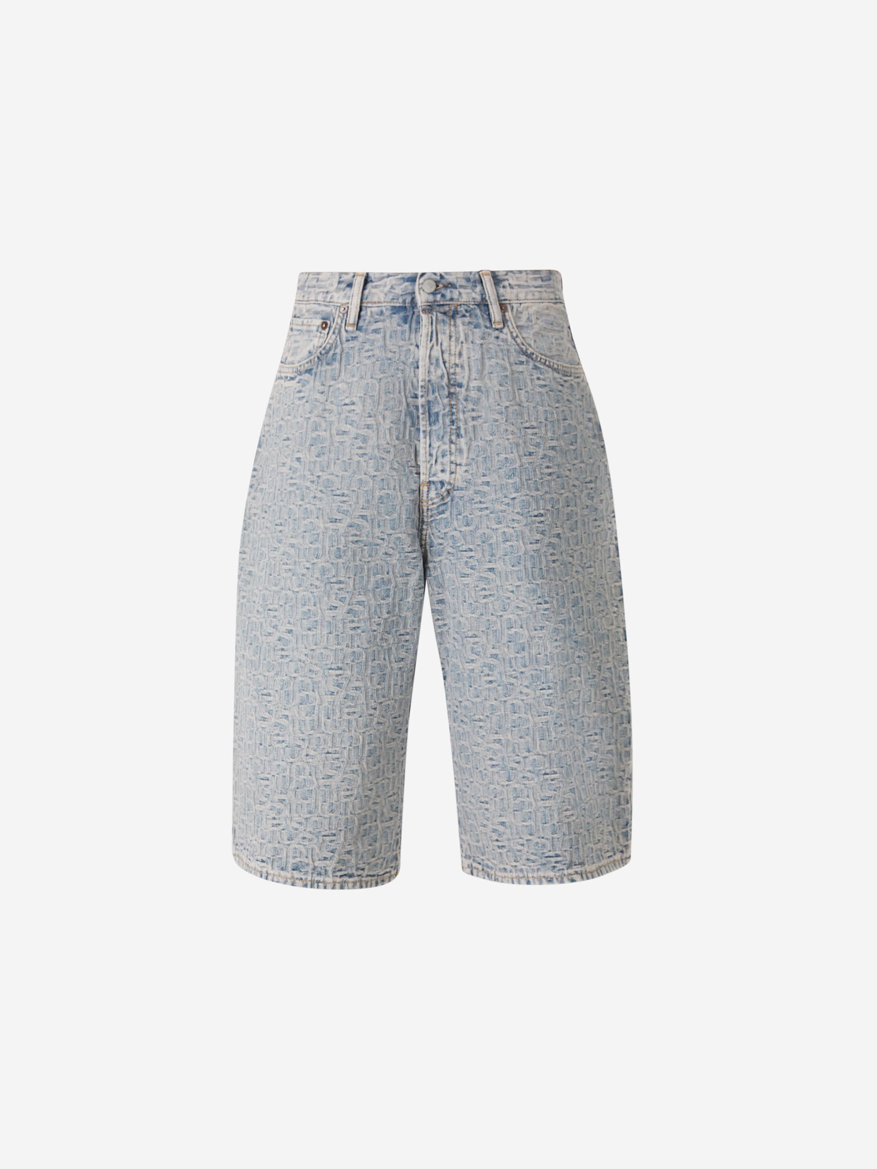 Bermuda Denim Monogram Acne studios оригінал – Купити в Україні – боковий вид