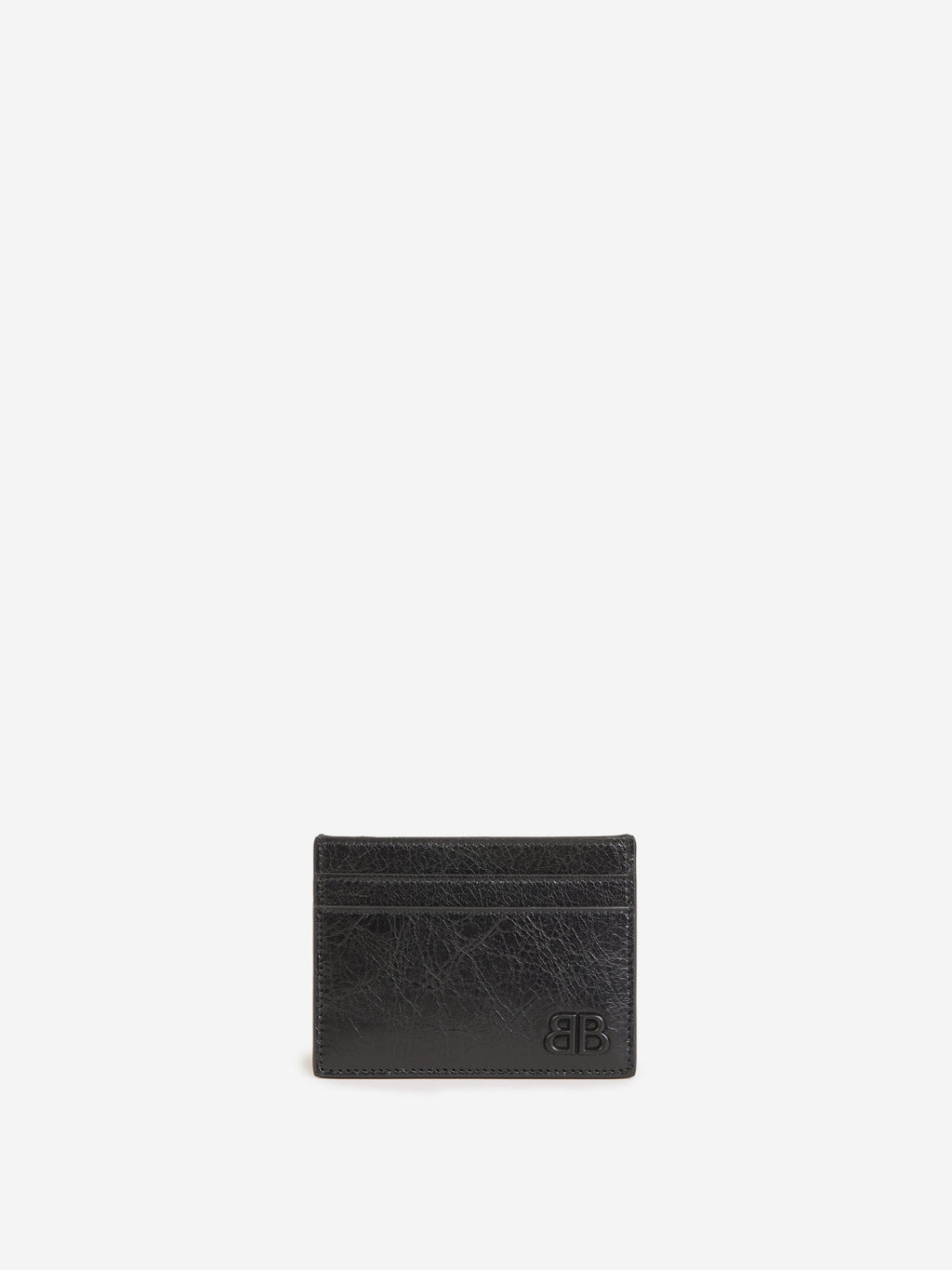 Logo Leather Card Holder Balenciaga – Гарантія оригінальності – боковий вид
